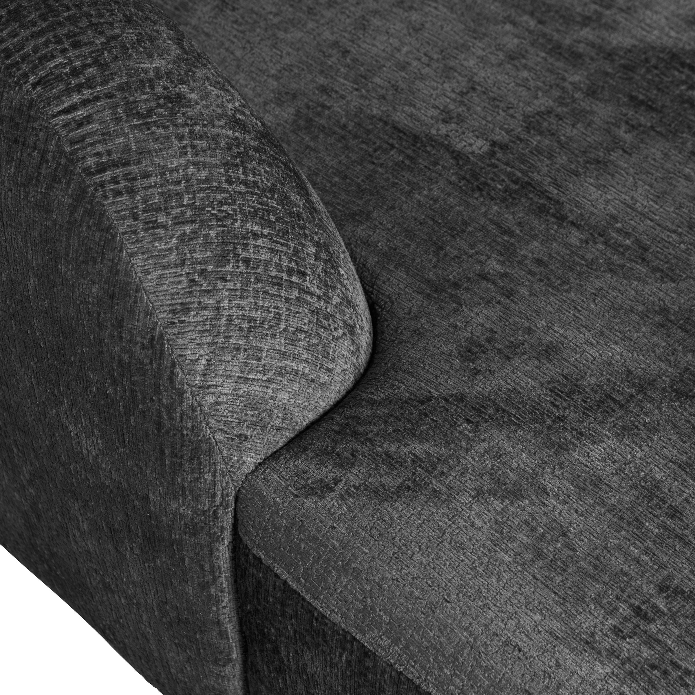 WOOOD Canapé d'angle »Sloping Bezug mit Zickzack-Federung, H 77 x B 274 x T 225/87 cm« Velours jacquard, capacité de charge 250 kg, excellente résistance à l'usure