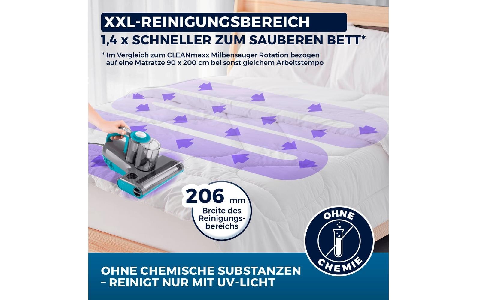 CLEANmaxx Wasch-Sauger »CLEANmaxx Milben-Handstaubsauger«