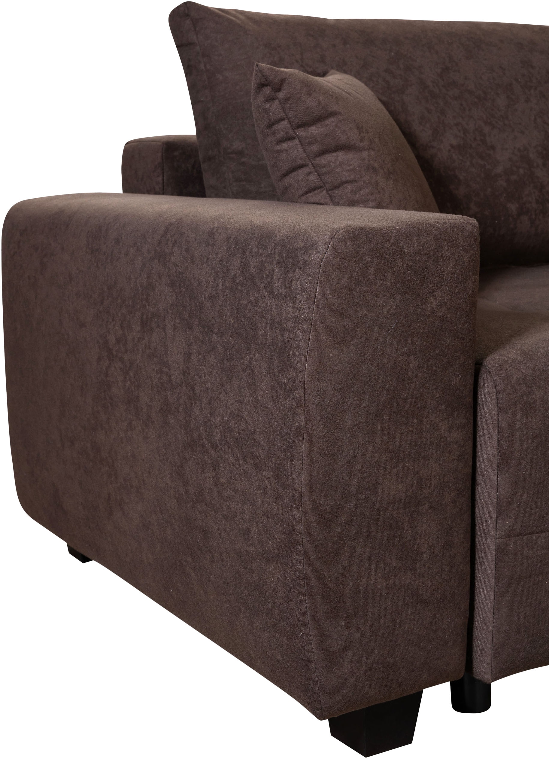 COLLECTION AB Canapé d'angle Ecksofa,Schlaffunktion,Bonnelfederkern,Rückenkissen