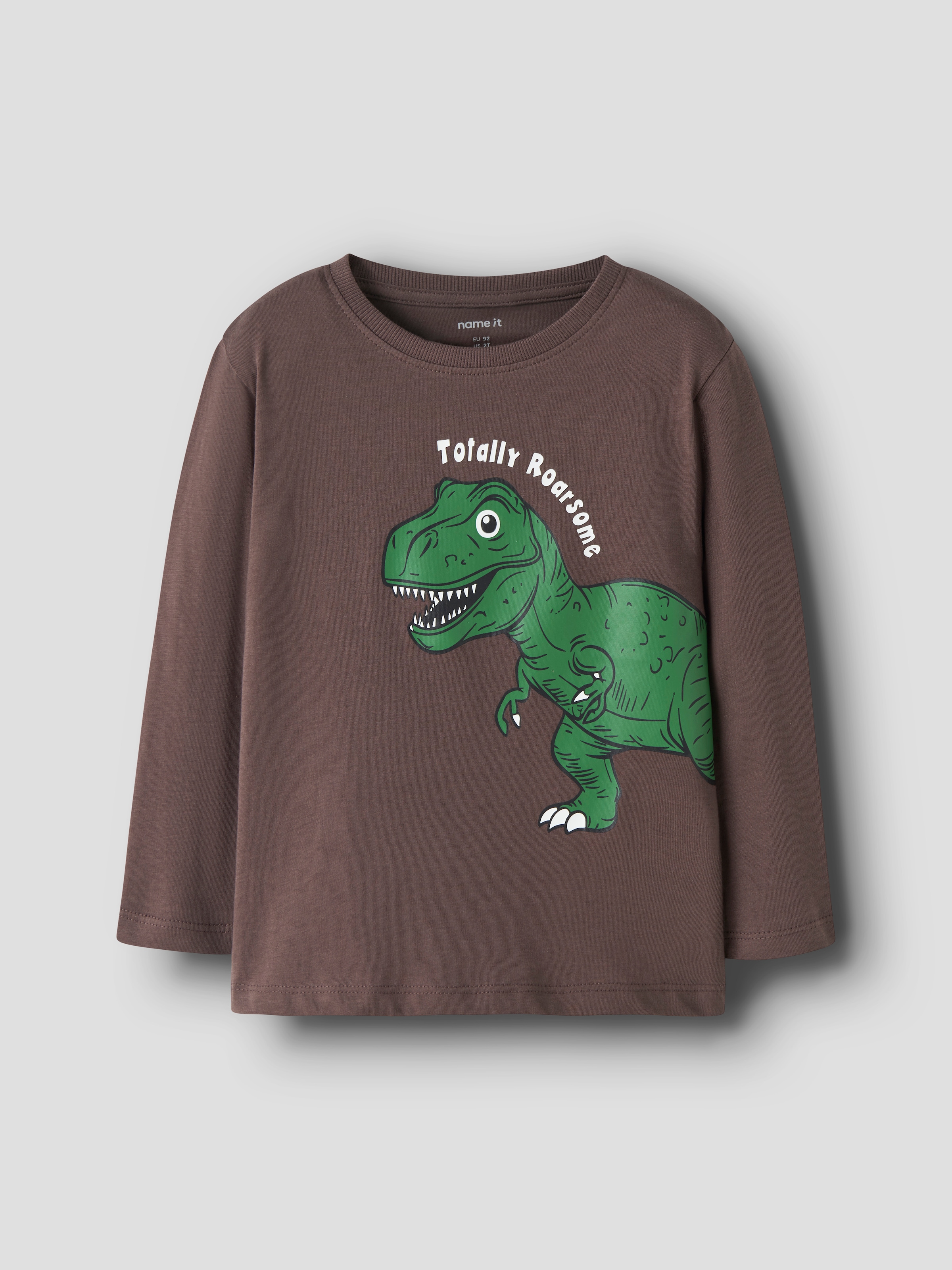 Name It T-shirt à manches longues »NMMNEDIN LS NREG TOP BOX PB« coton, coupe régulière