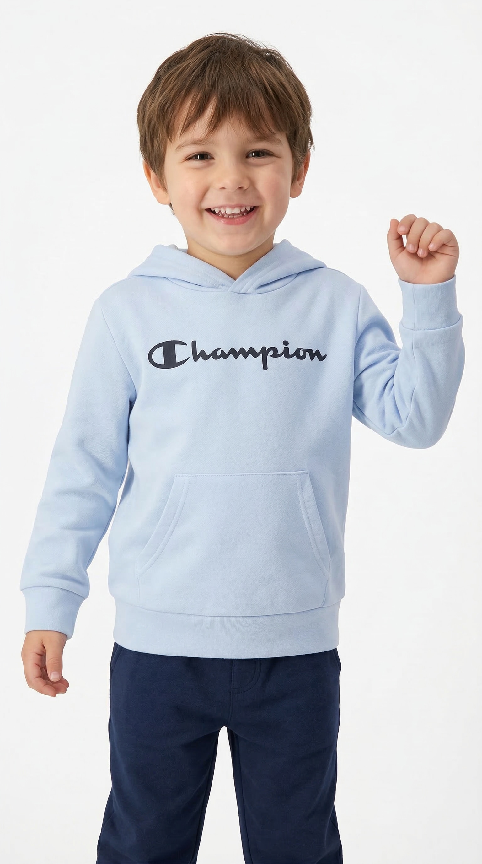 Champion Kapuzensweatshirt »ICONS CONTRAST Terry Hoodie«, für Kinder, sportlicher Stil, aus Baumwolle und Polyester
