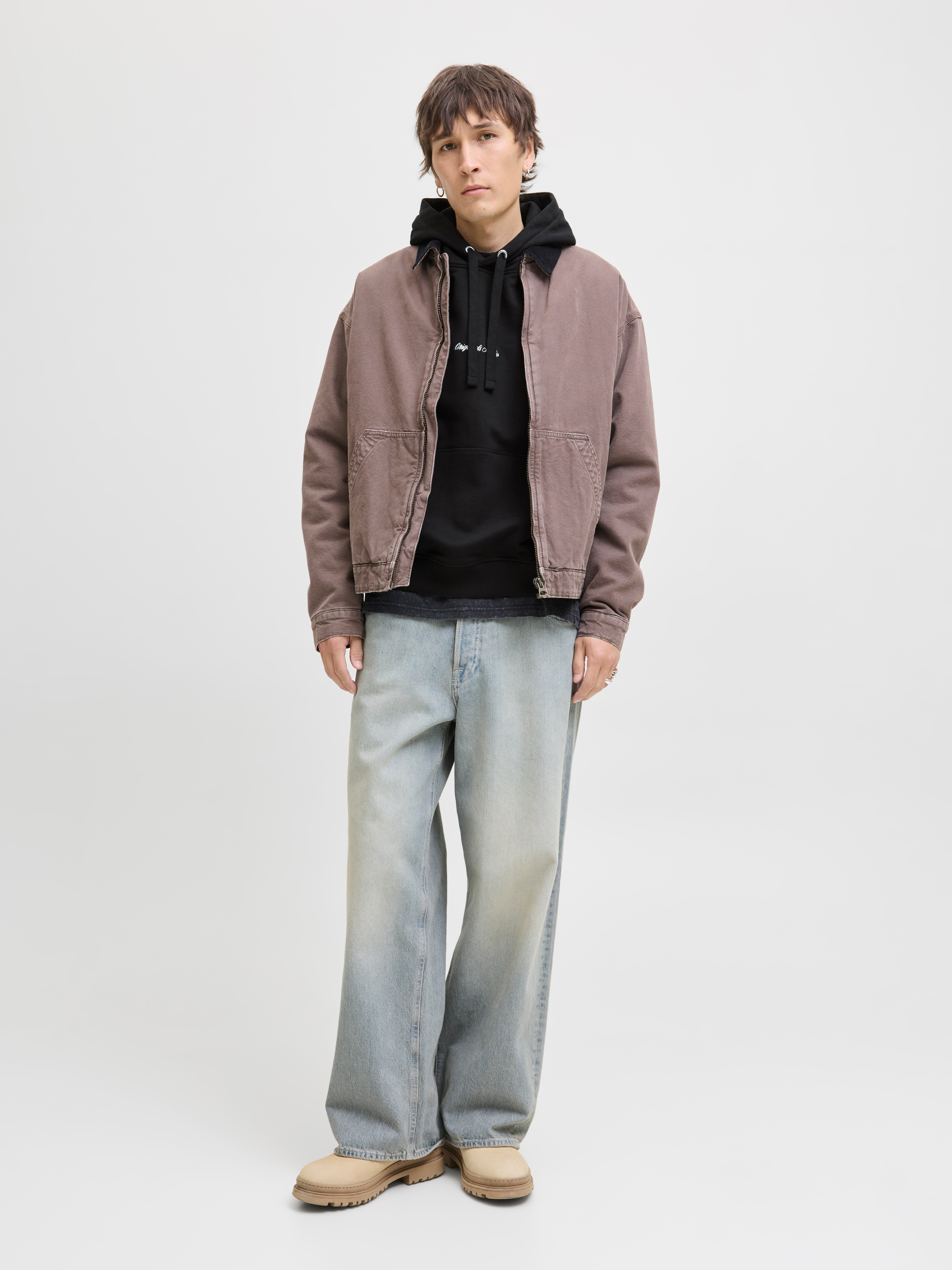 Jack & Jones Sweat à capuche »JORNORREBRO EMB SWEAT HOOD NOOS«, mit Logo Print
