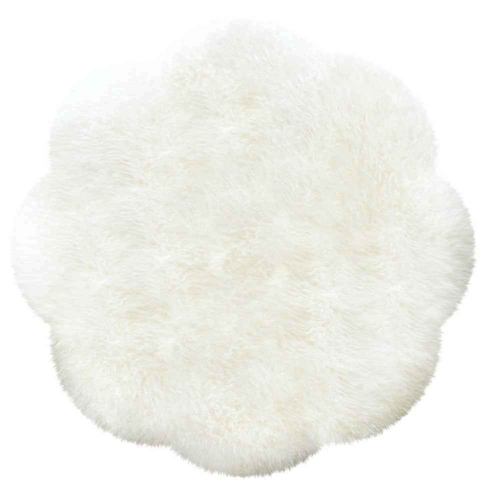 Heitmann Felle Fellteppich »Blüte - Lammfell farbig, Premium Qualität« blumenförmig 60 mm Höhe echtes Austral. Lammfell, Ø 140 cm, besonders dicht & weich