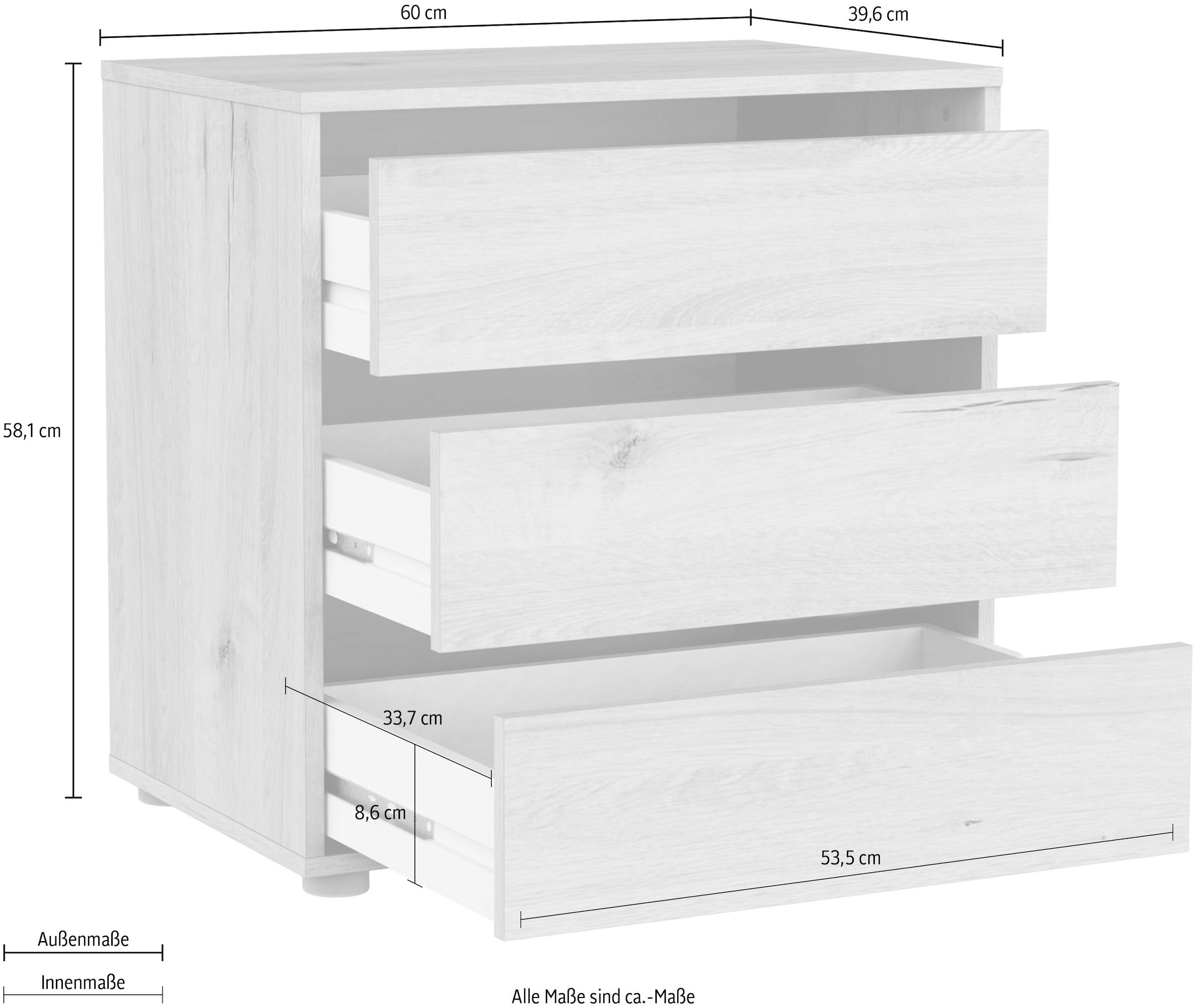 Demeyere GROUP Commode à tiroirs 1 cuis tlg.