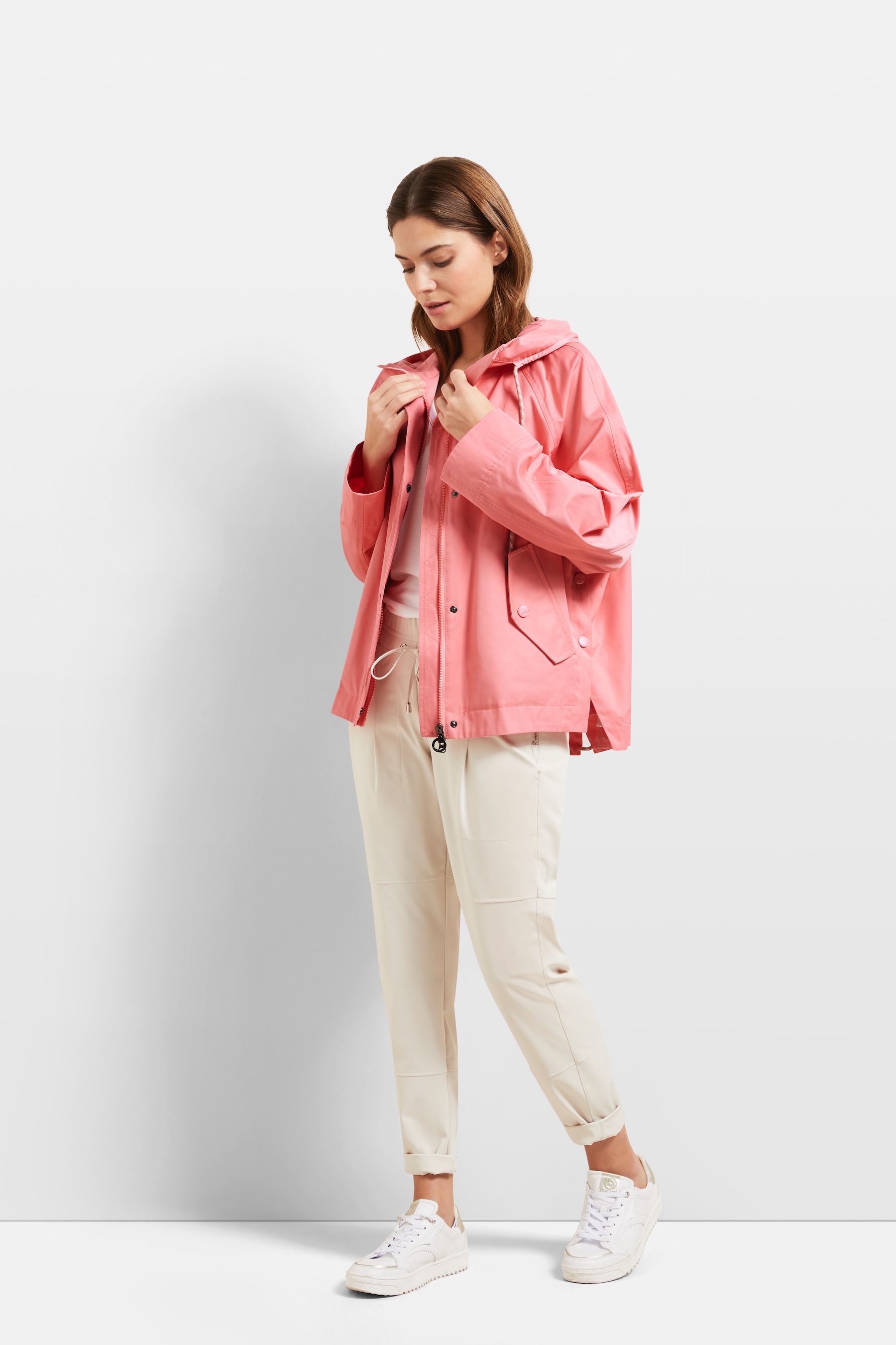 bugatti Blouson mit Kapuze mit lockerer Passform