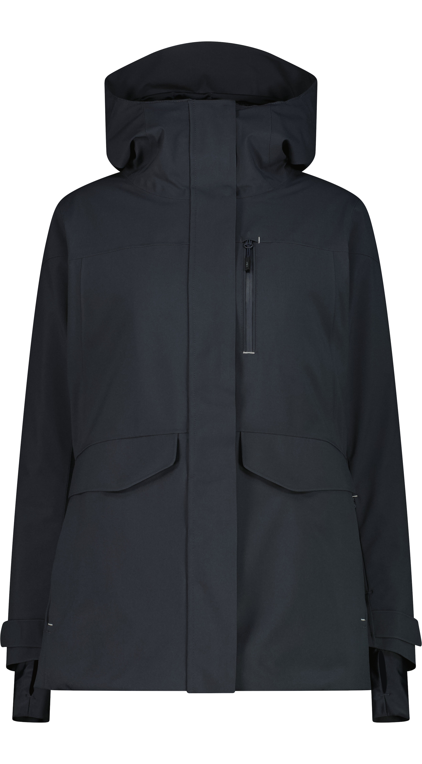 CMP Parka fonctionnelle »WOMAN LONG JACKET FIX HOOD« avec capuche Coupe-vent, étanche, coutures thermocollées, rembourrage chauffant
