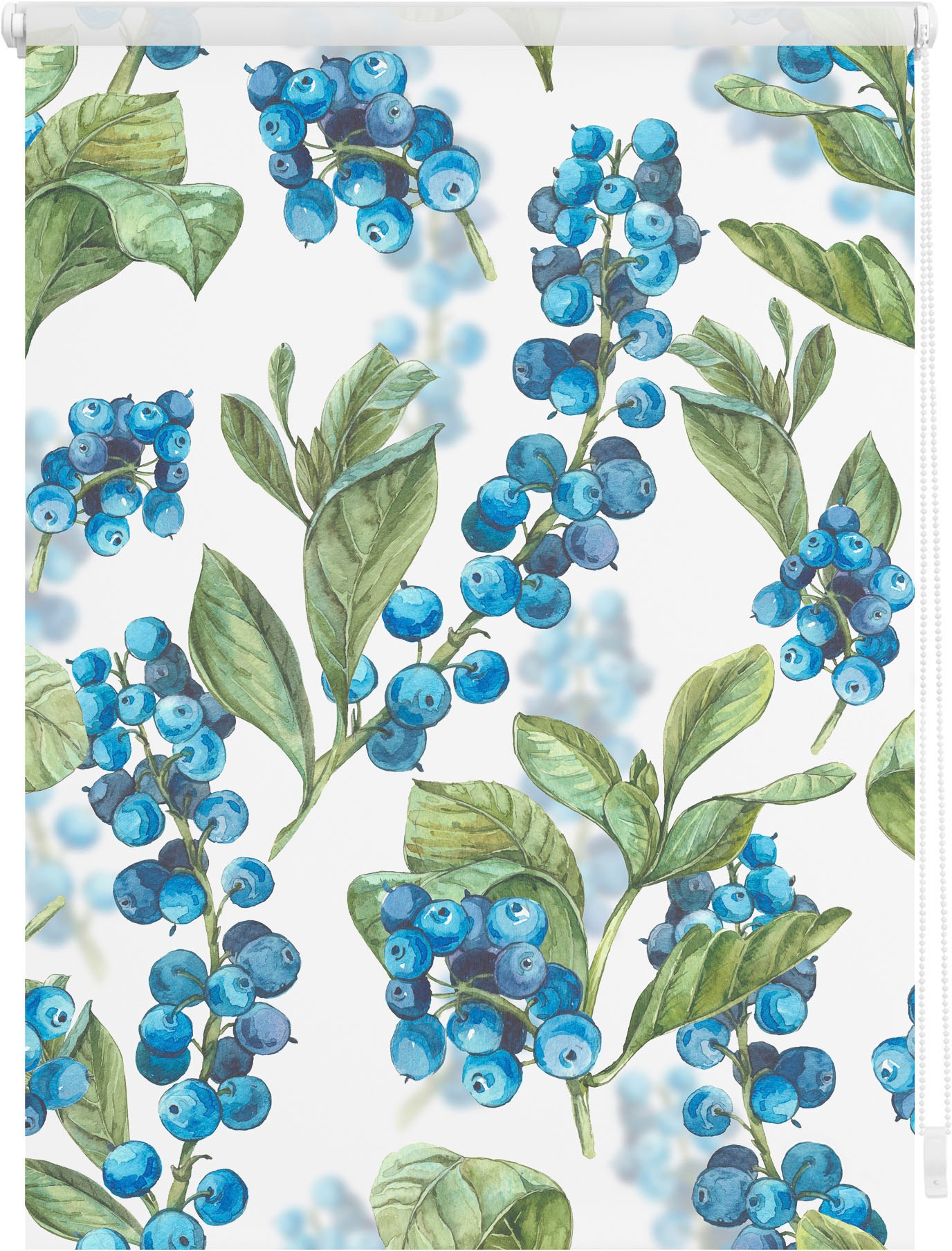 LICHTBLICK ORIGINAL Seitenzugrollo »Rollo Klemmfix, ohne Bohren, Verdunkelung, Heidelbeere - Blau Grün« verdunkelnd Verdunkelung | energiesparend freihängend