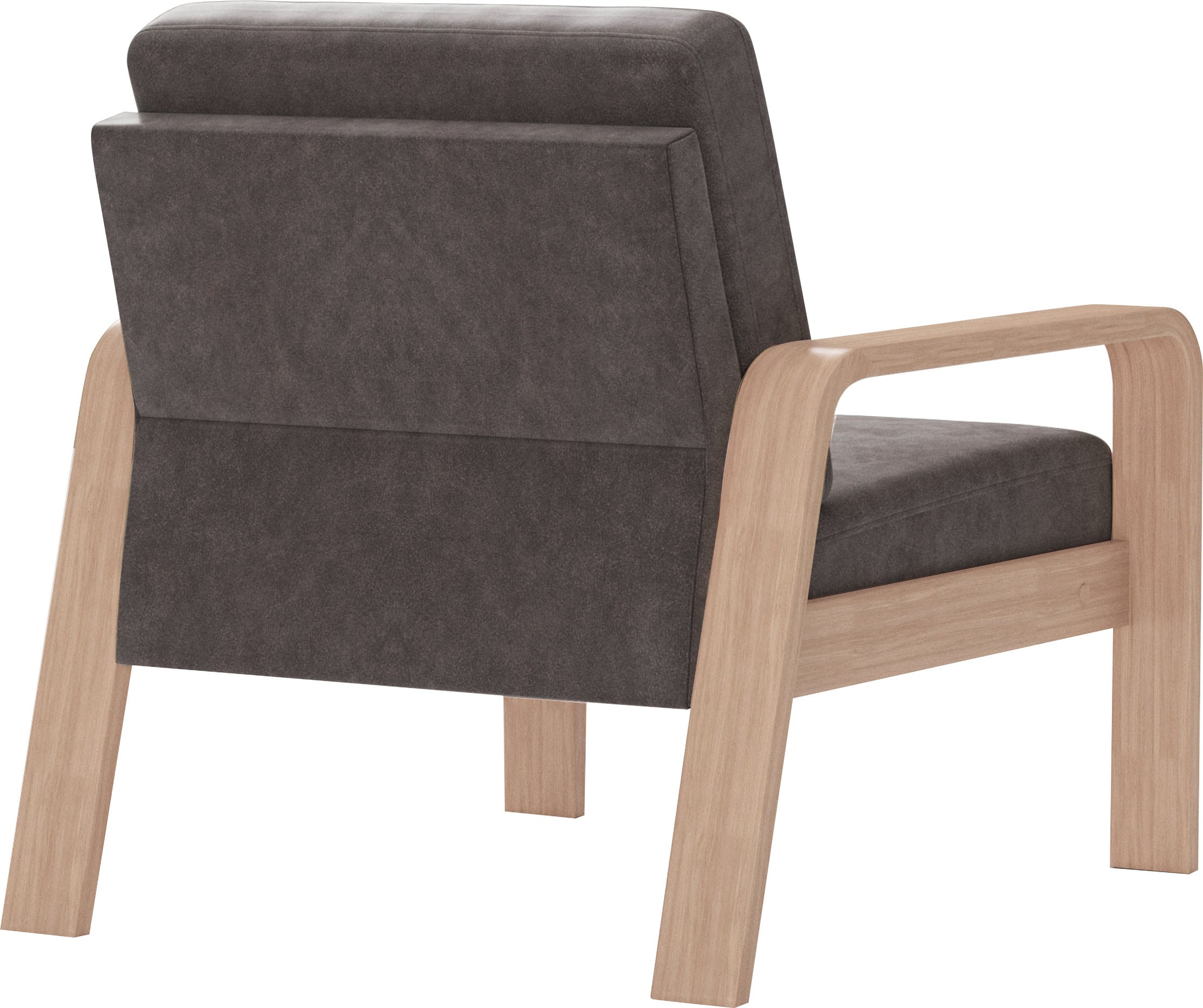 sit&more Fauteuil »Kolding« Armlehnen aus Buchenholz in natur, verschiedene Bezüge und Farben