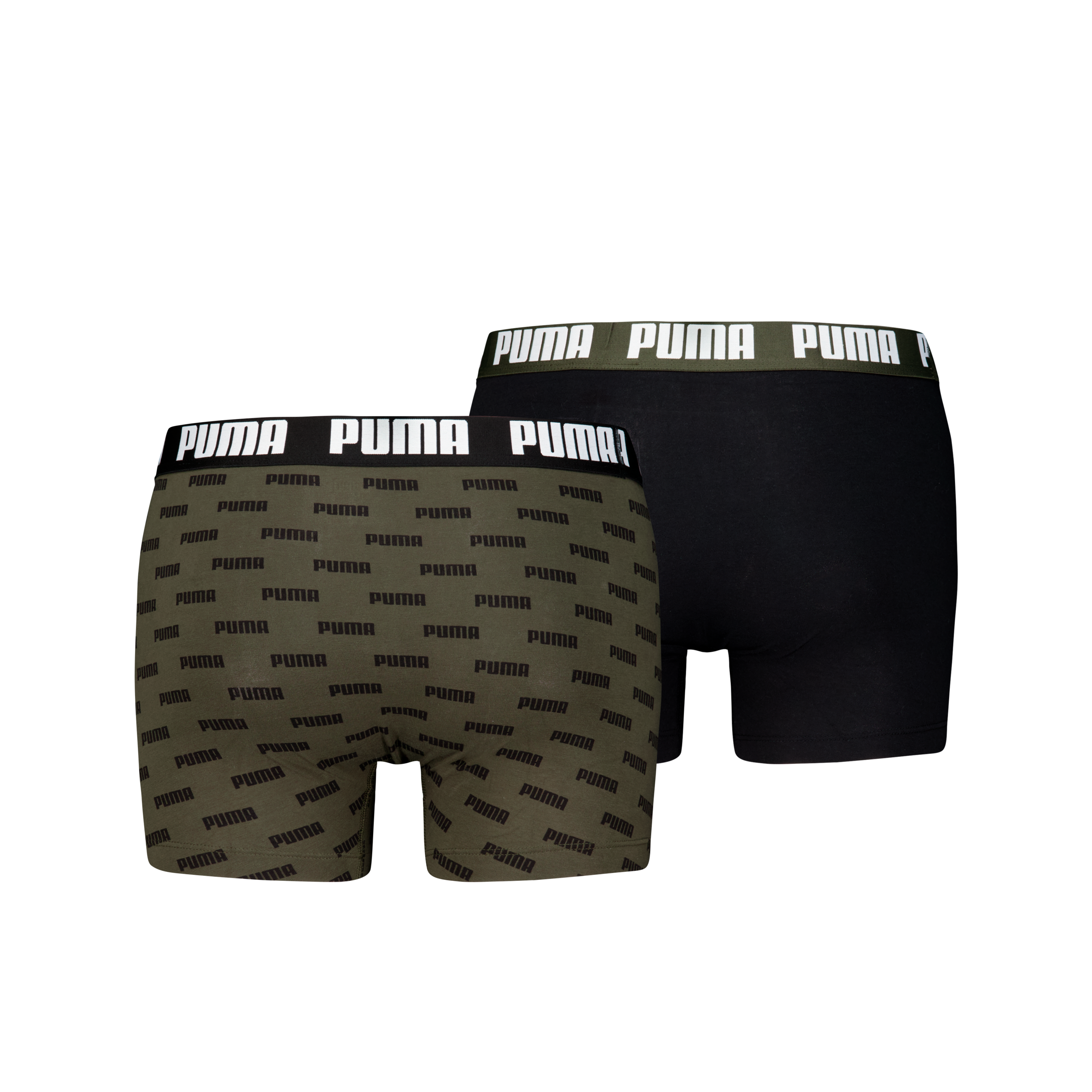 PUMA Boxershorts »PUMA MEN EVERYDAY LOGO PRINT BOXERS 2P« Packung, 2er Pack,  1x uni und 1x allover Logodruck
