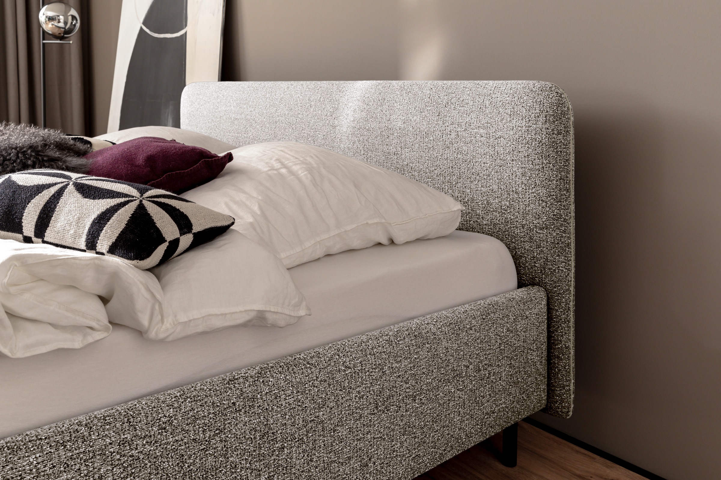 meise.möbel Lit rembourré »Primo wahlweise mit Bettkasten« disponible en différentes largeurs