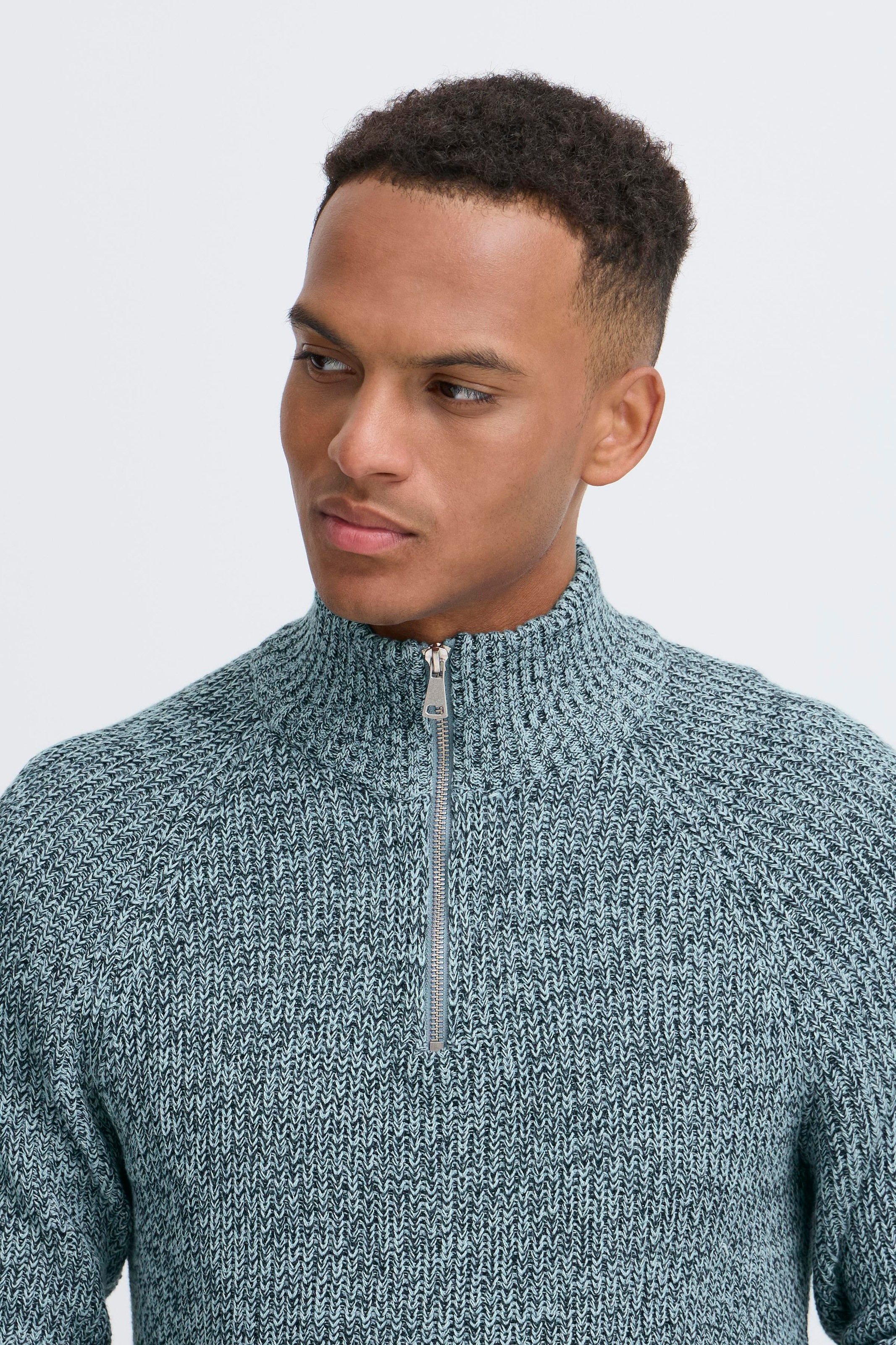 Blend Stehkragenpullover »BHDARIK HALFZIPP« mit Reissverschluss, aus Baumwolle, Regular Fit, unifarben