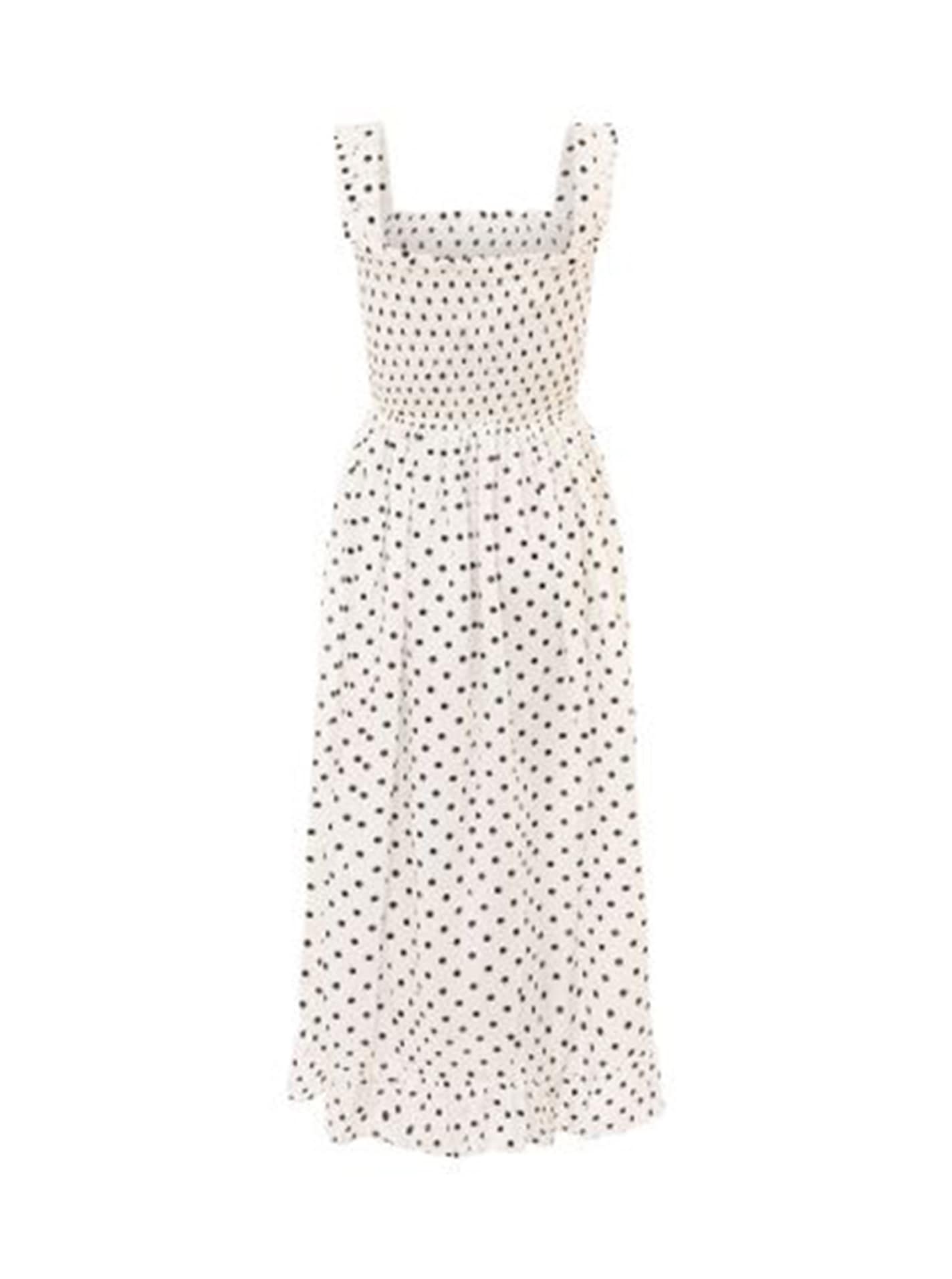 Zwillingsherz Maxikleid »"Classic Dots"« knöchellang, breite Träger, mit Punkten, elastisches Oberteil