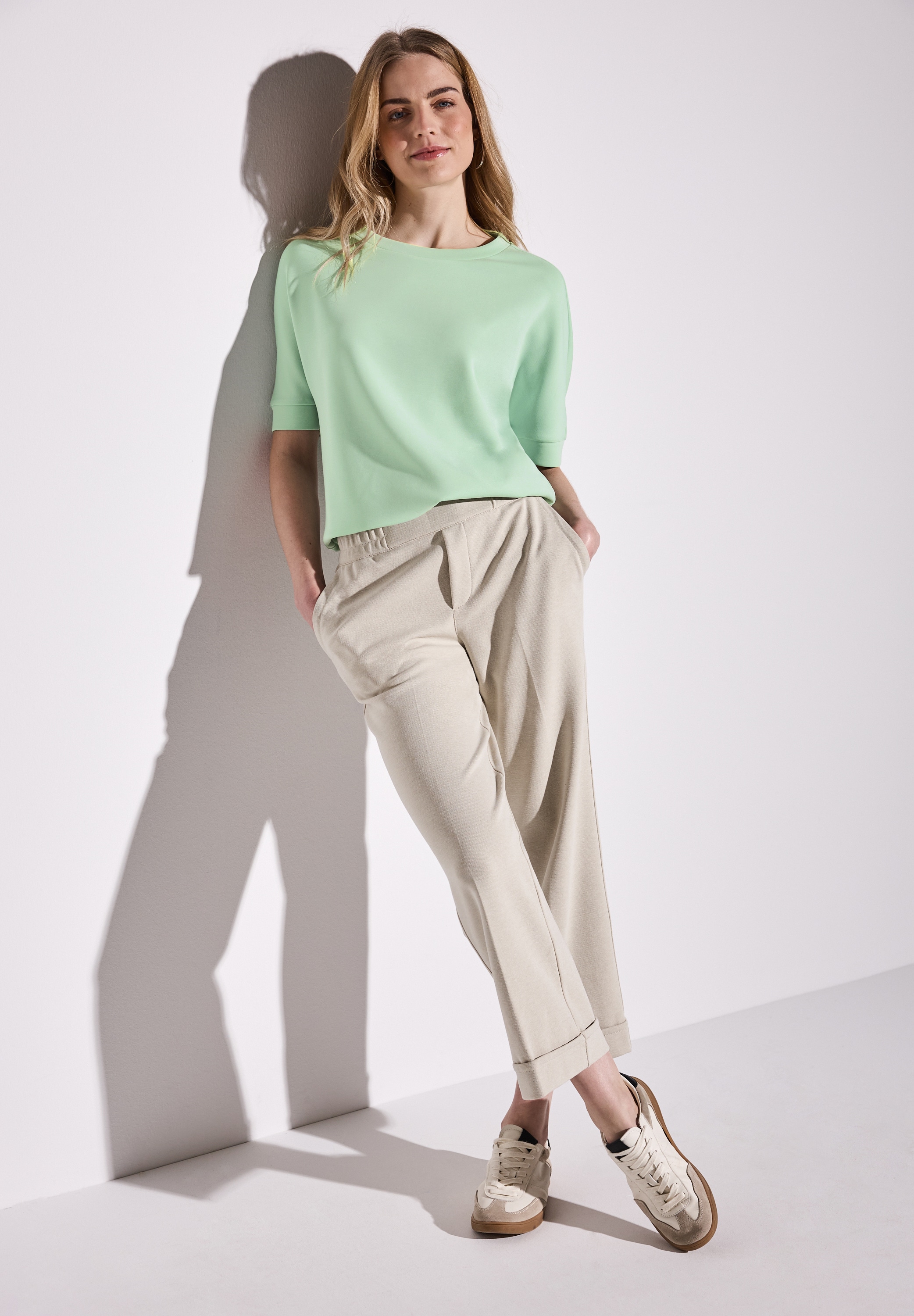 STREET ONE Sweatshirt , mit Tunnelzug am Saum
