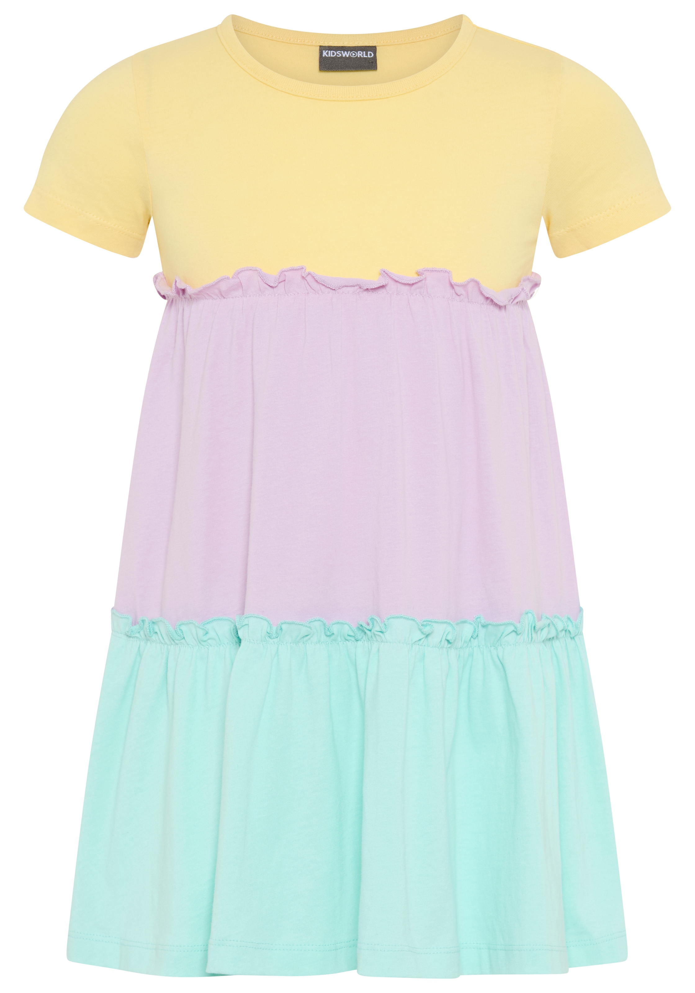 KIDSWORLD Robe en jersey »- Volantkleid für kleine Mädchen« festliche Anlässe,  kniefreie Länge,  verspielter Stil