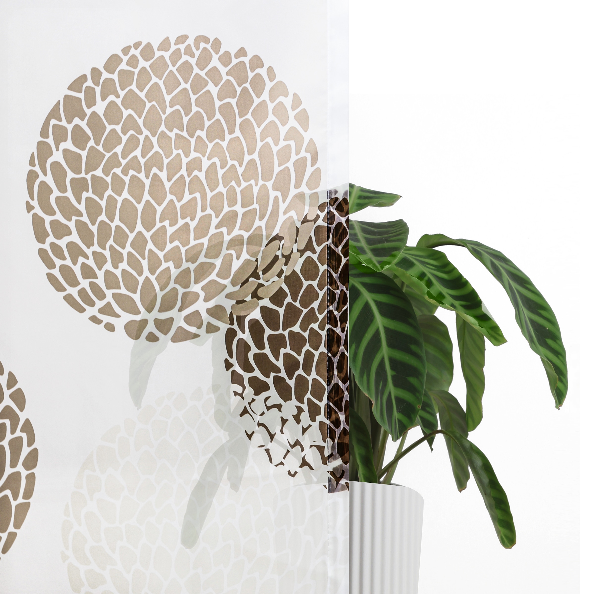 GOODproduct Rideau »BELEM« Œillet 1 cuis tlg. 1 écharpe, polyester, cercles