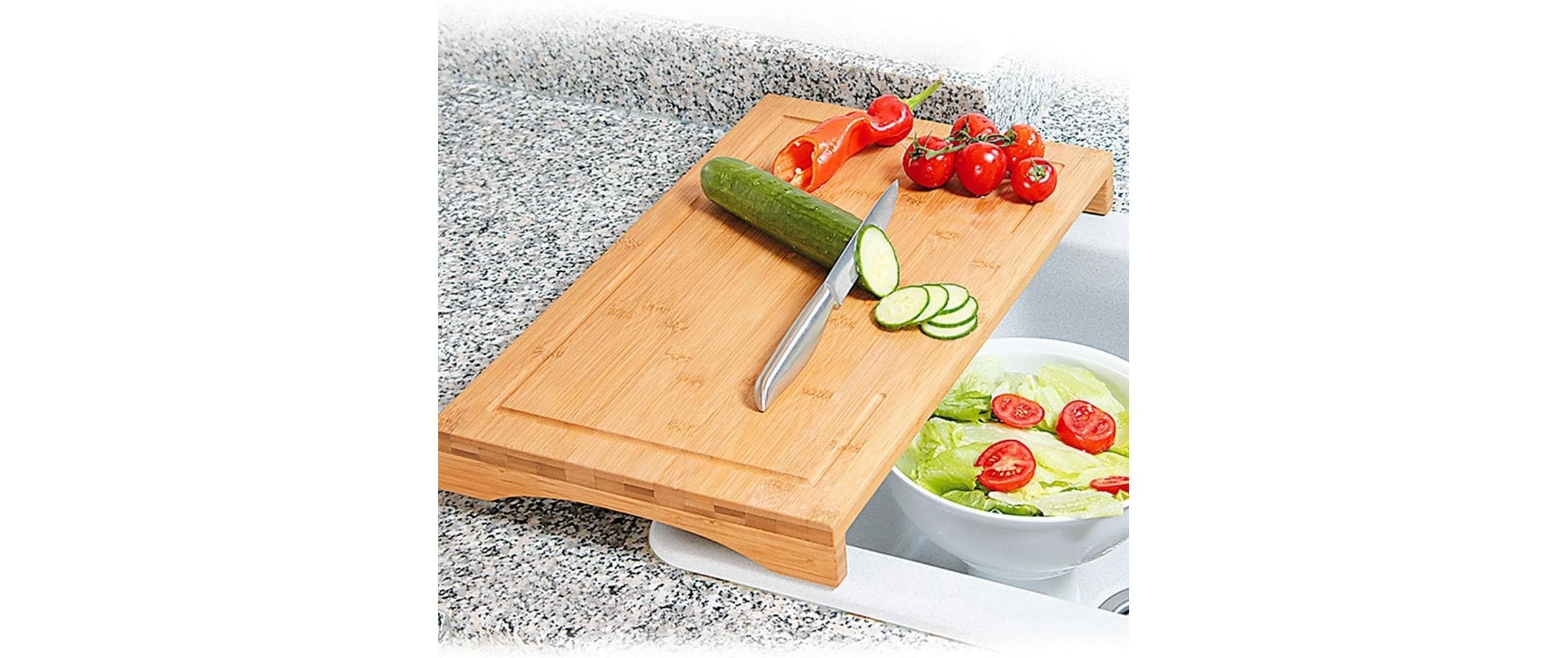 KESPER® Planche à découper »Kesper Schneide- & Abdeckplatte Bambus  54 x 28 x 4.3 cm«