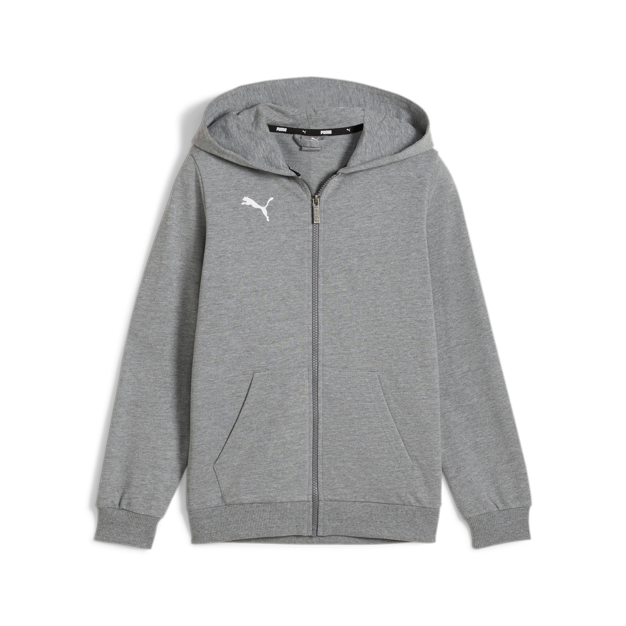 PUMA Kapuzensweatjacke »TEAMGOAL CASUALS HOODED JACKET JR« mit Kapuze, für Fussball, mit Reissverschluss, Regular Fit