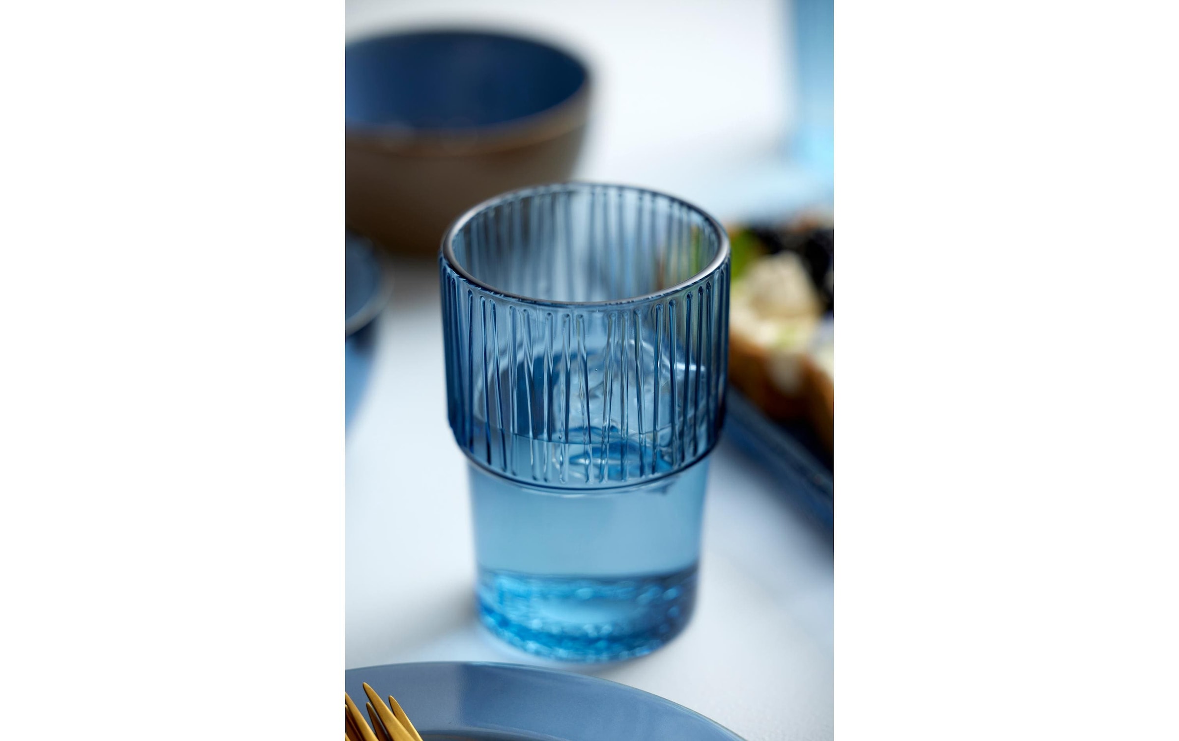 Bitz Verre à latte macchiato »Macchiato Becher Kusintha 380 ml, 4 Stück, Blau«