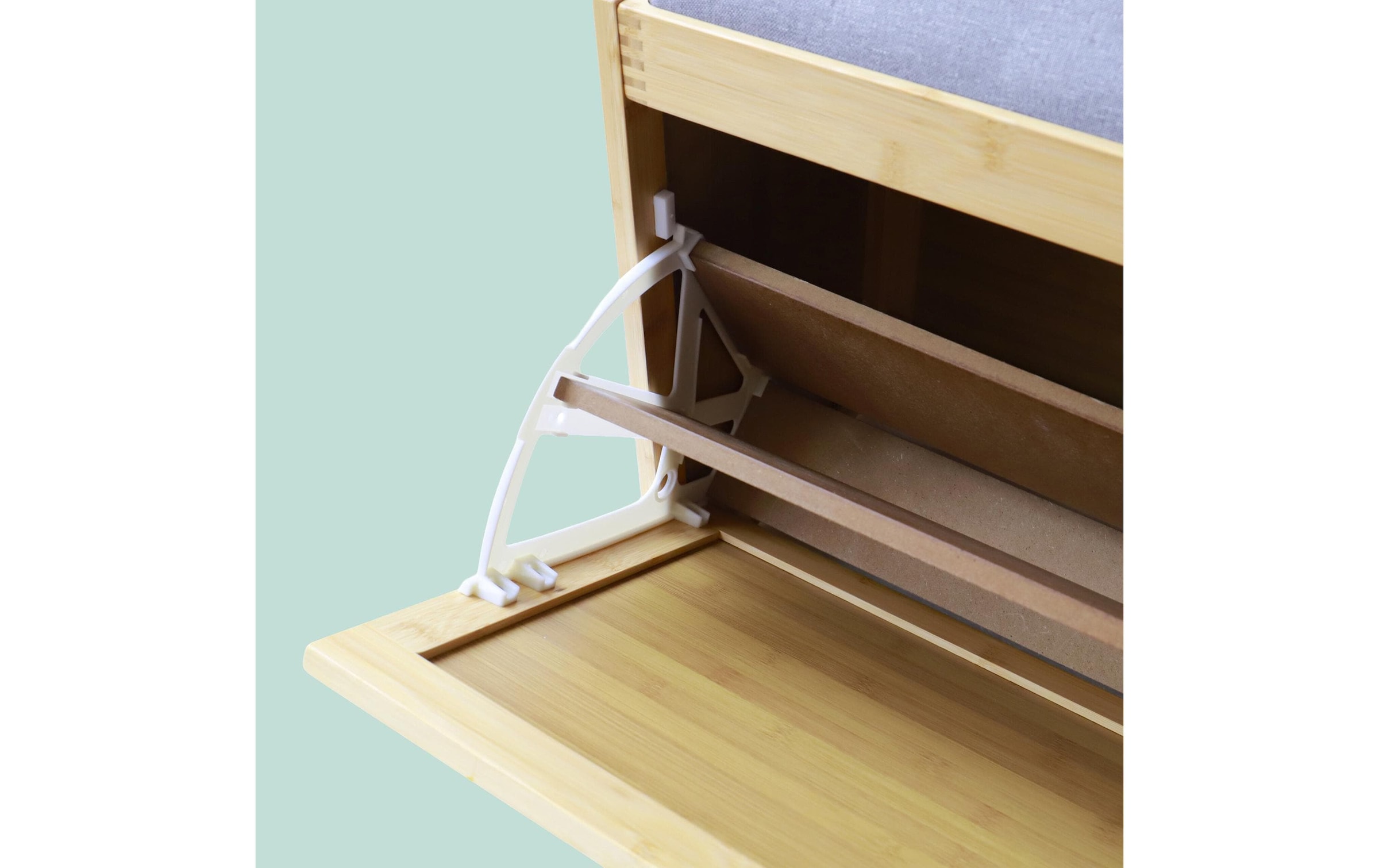 relaxdays Armoire à chaussures »Gepolsterte Schuhbank 49 x 80 x 30 cm«