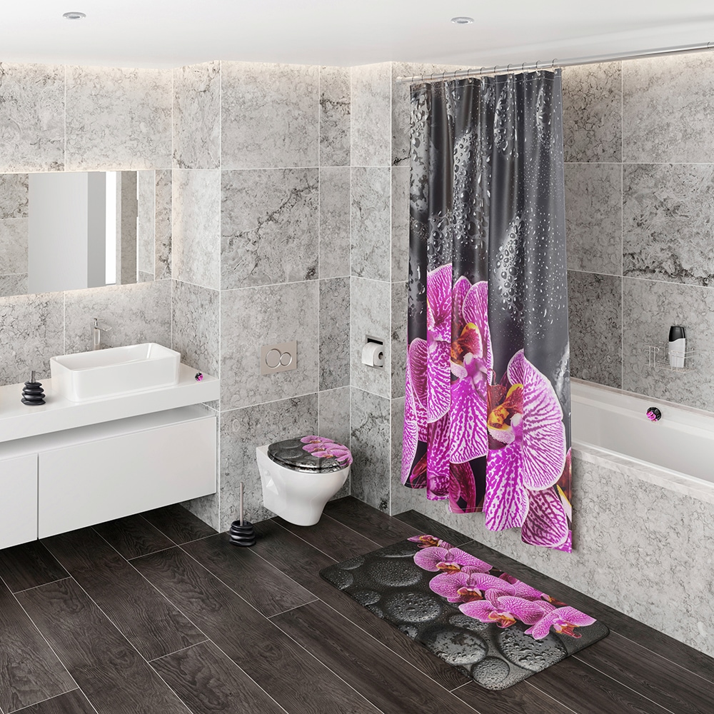 Sanilo Badaccessoire-Set »Madeira« bestehend aus WC-Sitz, Badteppich und Waschbeckenstöpsel