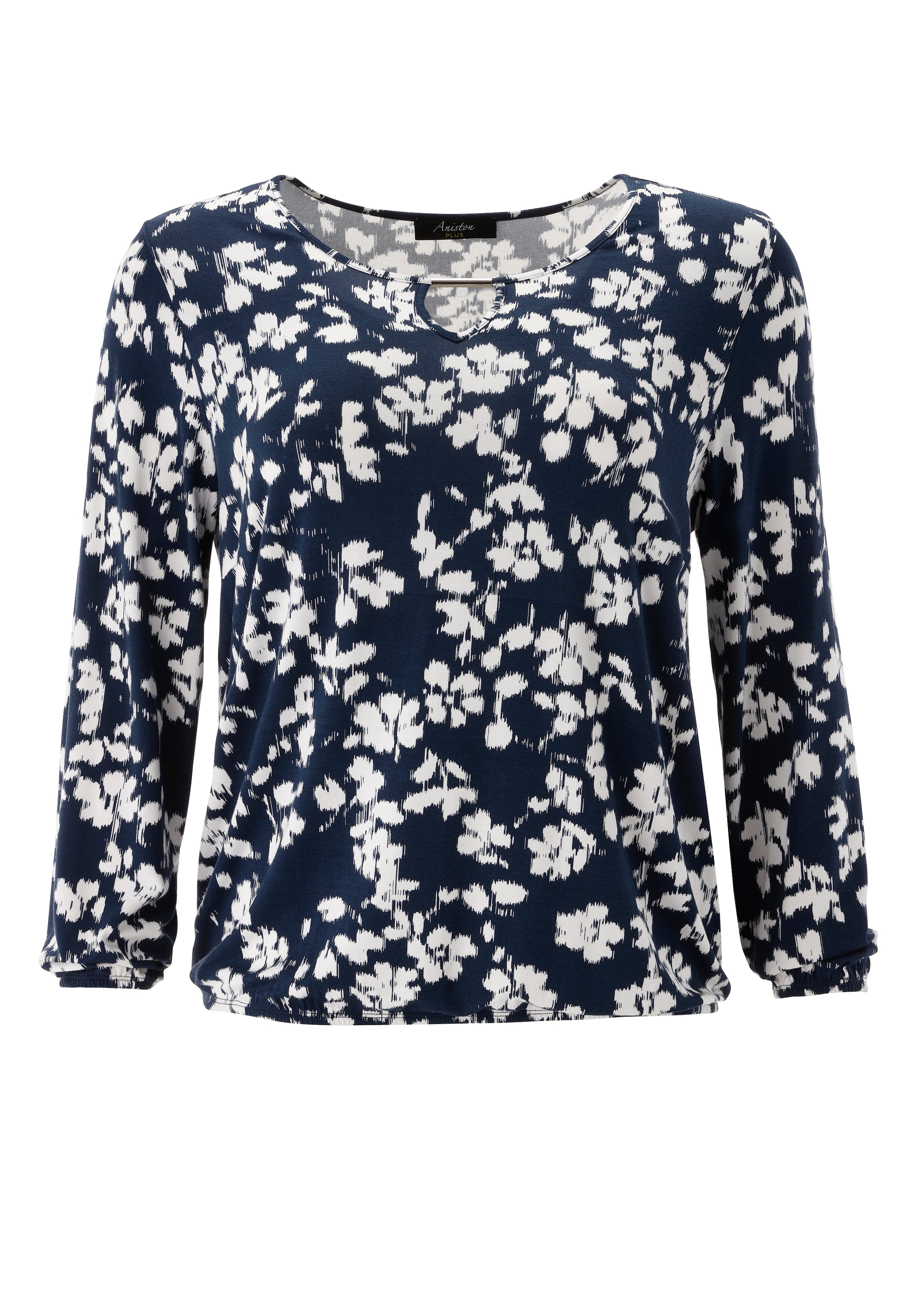 Aniston PLUS T-shirt à manches longues aus weich fliessender Viskose - NEUE KOLLEKTION