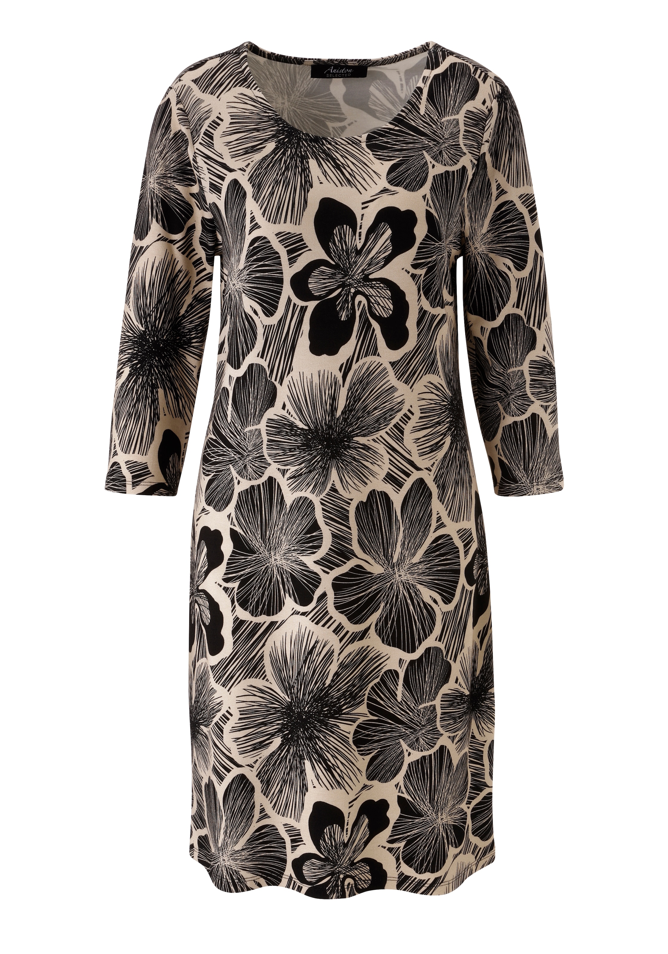 Aniston SELECTED Robe en jersey mit grossen, fantasievollem Blumenblüten - NEUE KOLLEKTION