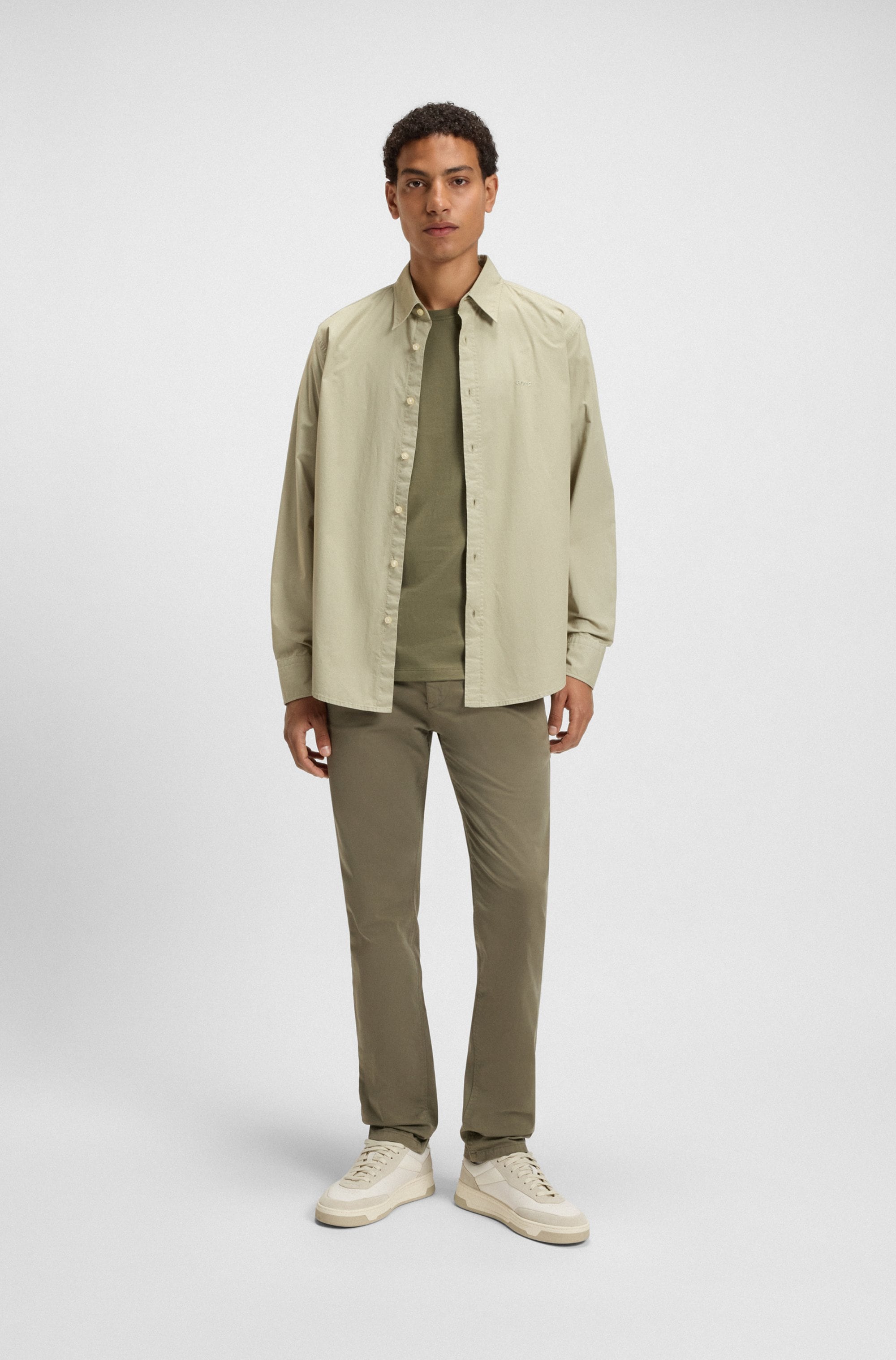 BOSS ORANGE T-Shirt »Tales« mit BOSS Stickerei auf der Brust