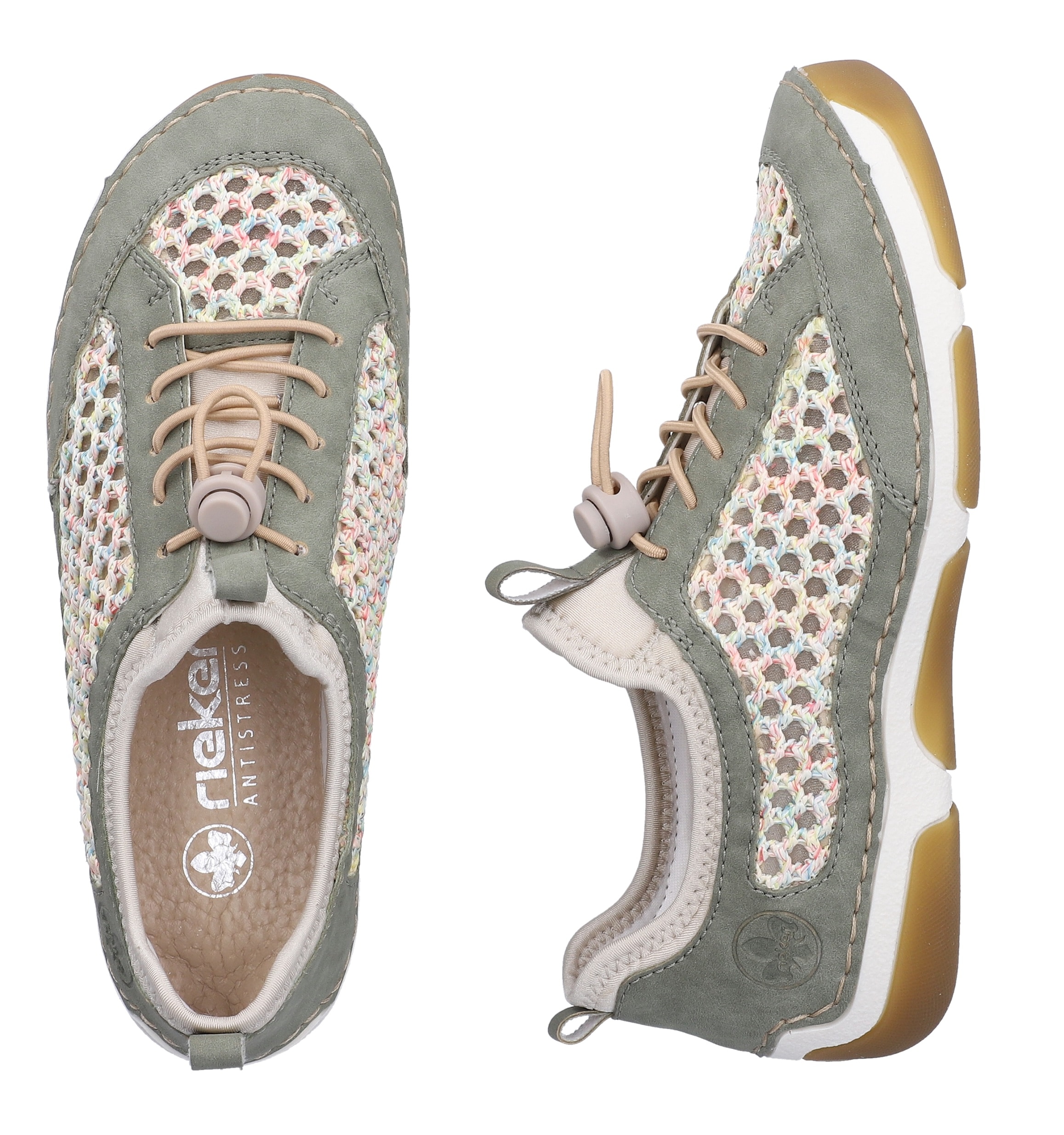Rieker Baskets slip-on  Slipper, sneaker de loisir, chaussure basse avec fermeture rapide