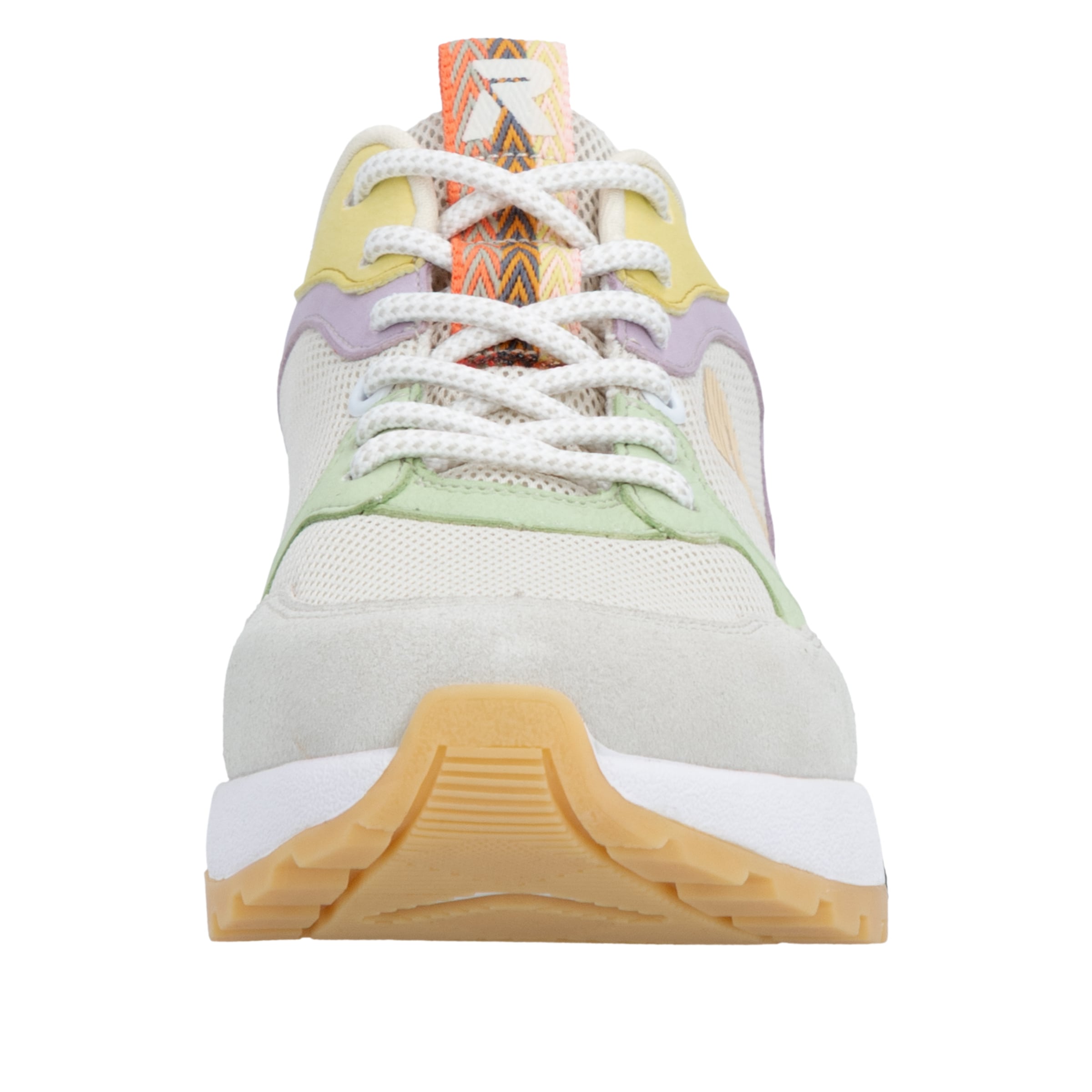 RIEKER Sport Baskets compensées  chaussure à lacets, sneaker décontracté, chaussure basse avec col rembourré