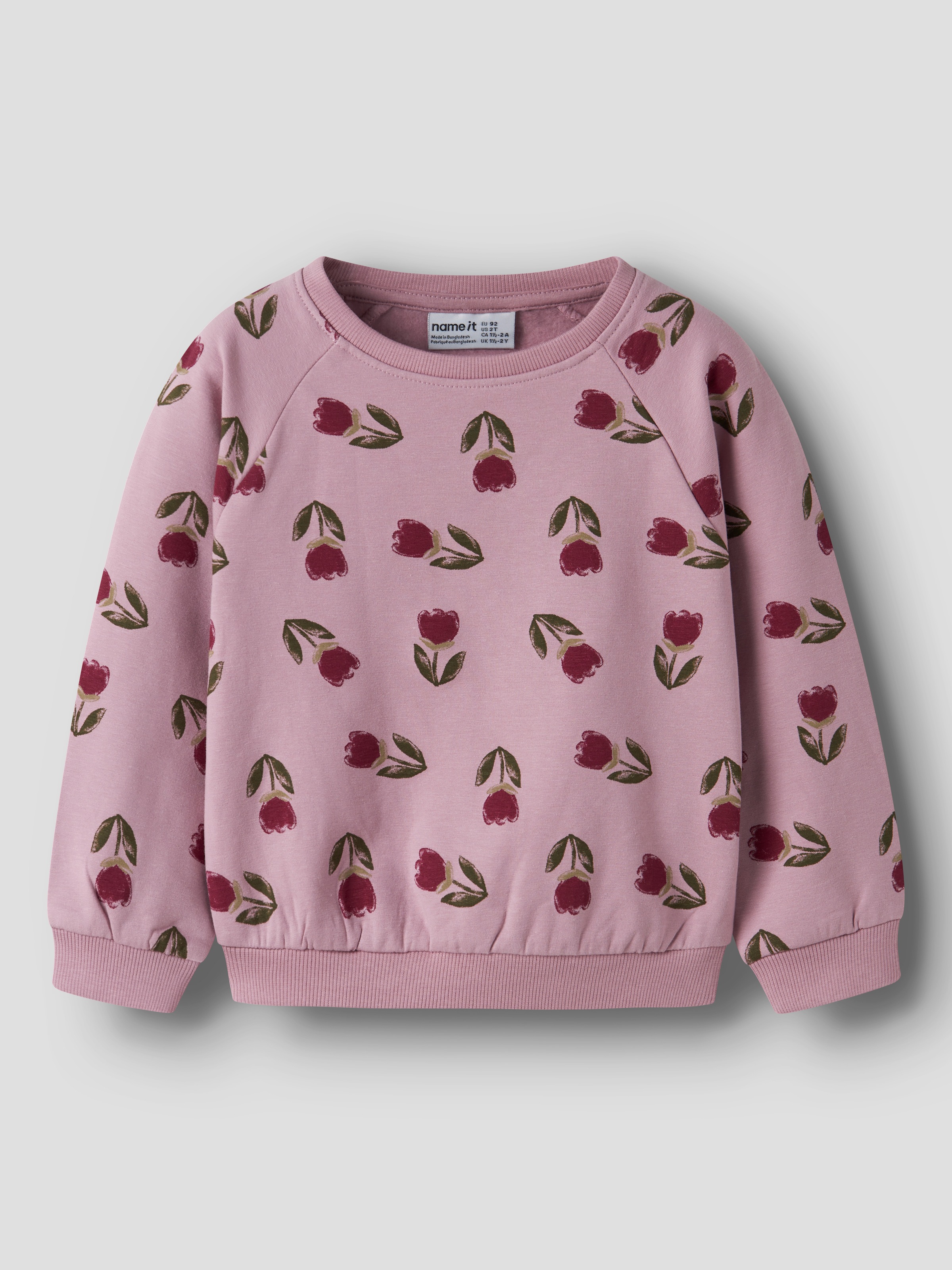 Name It Sweatshirt »NMFOKLA LS NREG SWEAT BRU BOX«, Baumwollmischung, regular fit
