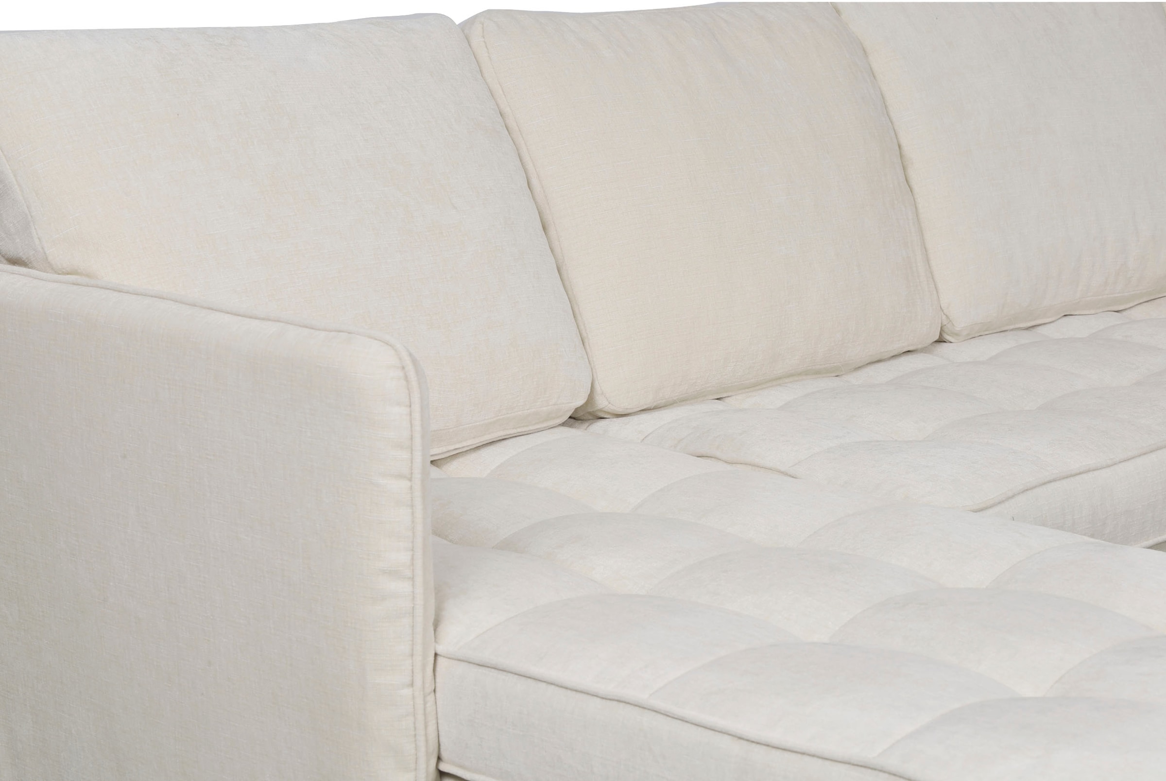 Dorel Home Paysage de salon »LINDHUS, U-Form, Breite 250 cm, verschiedene Stellvarianten, Modulsofa« Recamiere, Stauraum, Cord und Chenille-Bezug