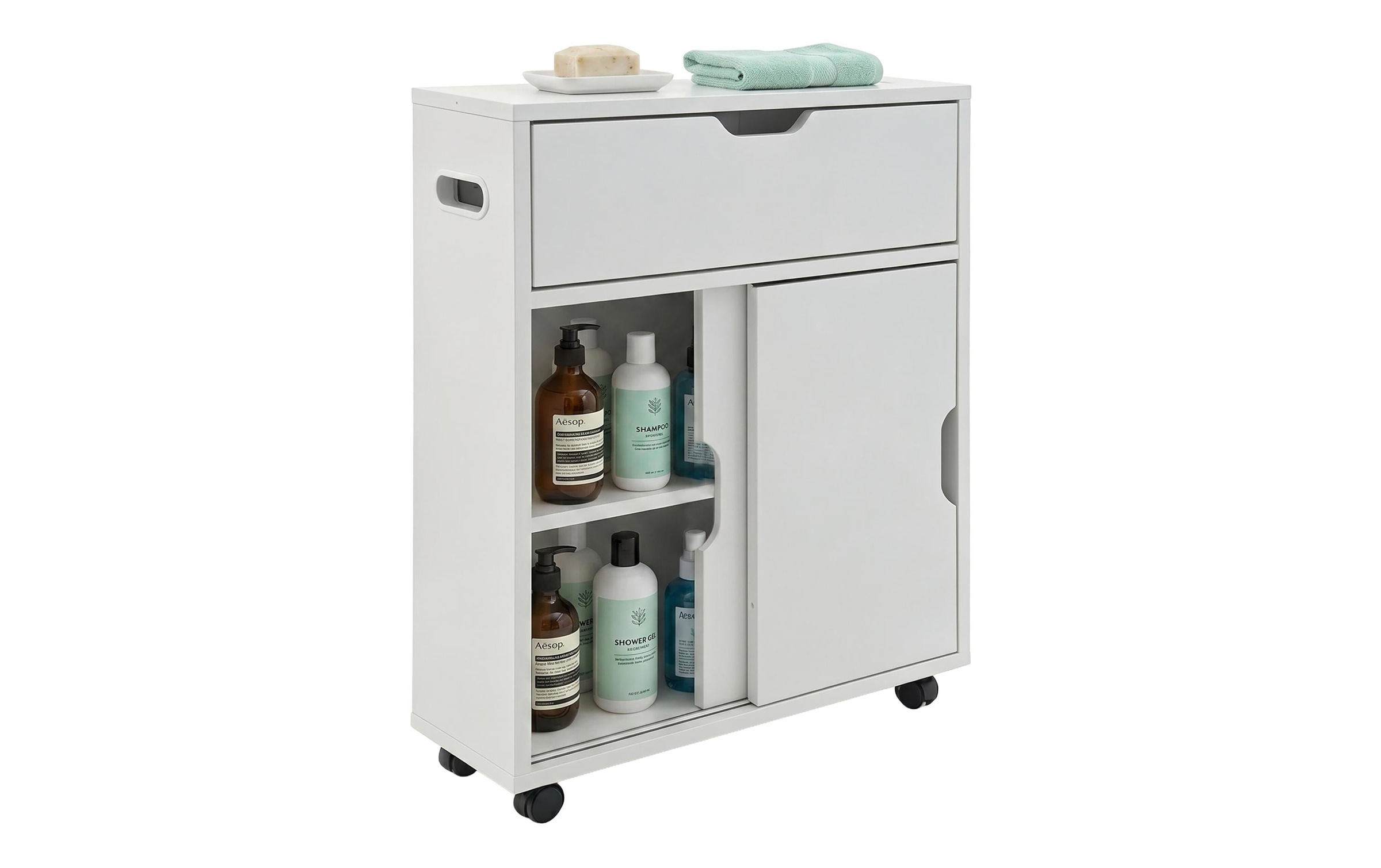relaxdays Armoire multi-usages »Nischenwagen 17 x 67 cm«