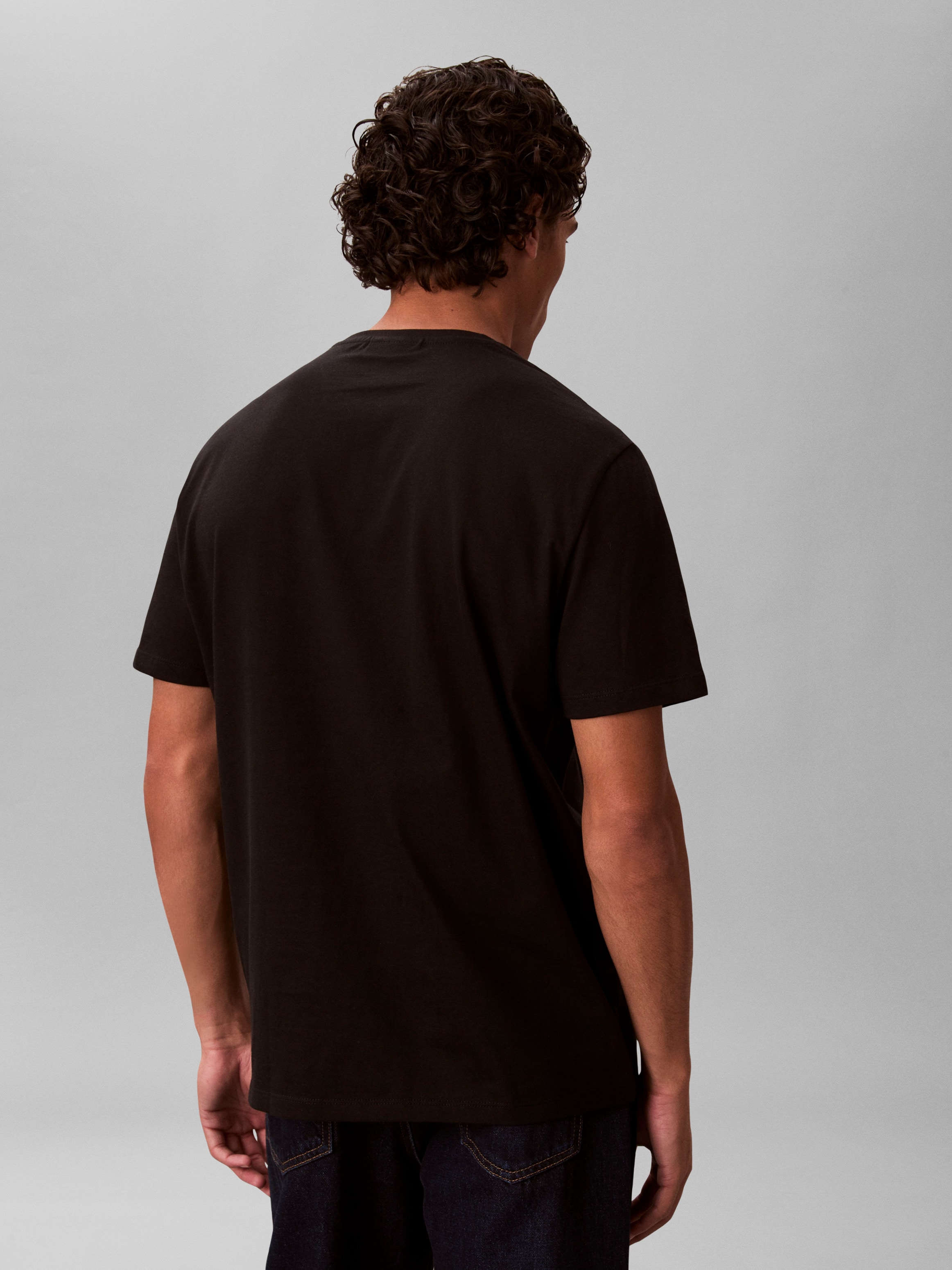 Calvin Klein Jeans T-shirt »SS CLASSIC MONOGRAM TEE 2PK« 2 cuis Mit Rundhalsausschnitt, regular fit