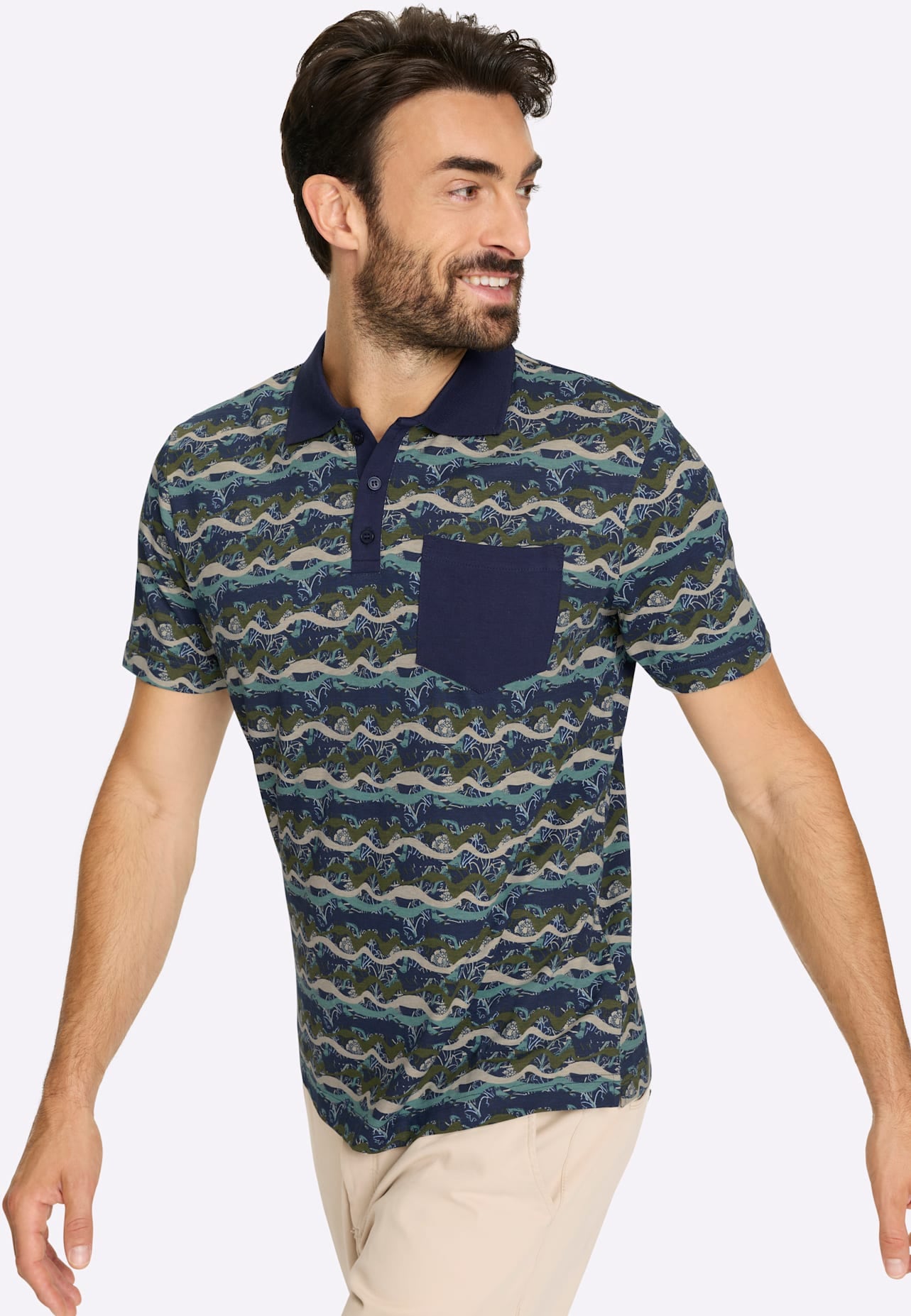 Marco Donati Kurzarmshirt »Kurzarm-Poloshirt«, 1 tlg.
