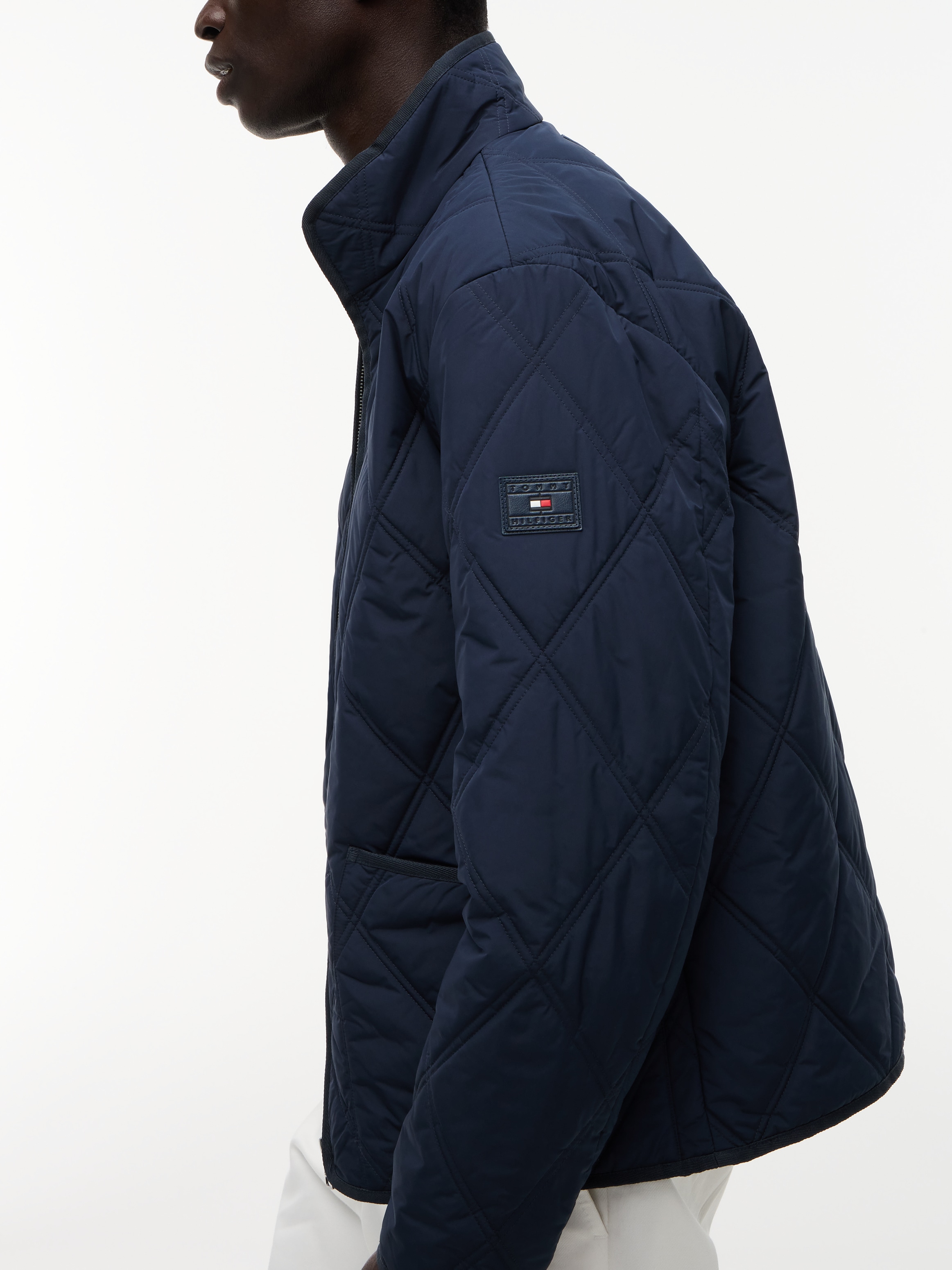 Tommy Hilfiger Veste matelassée »DIAMOND QUILT« avec piqûres losanges et fermeture éclair