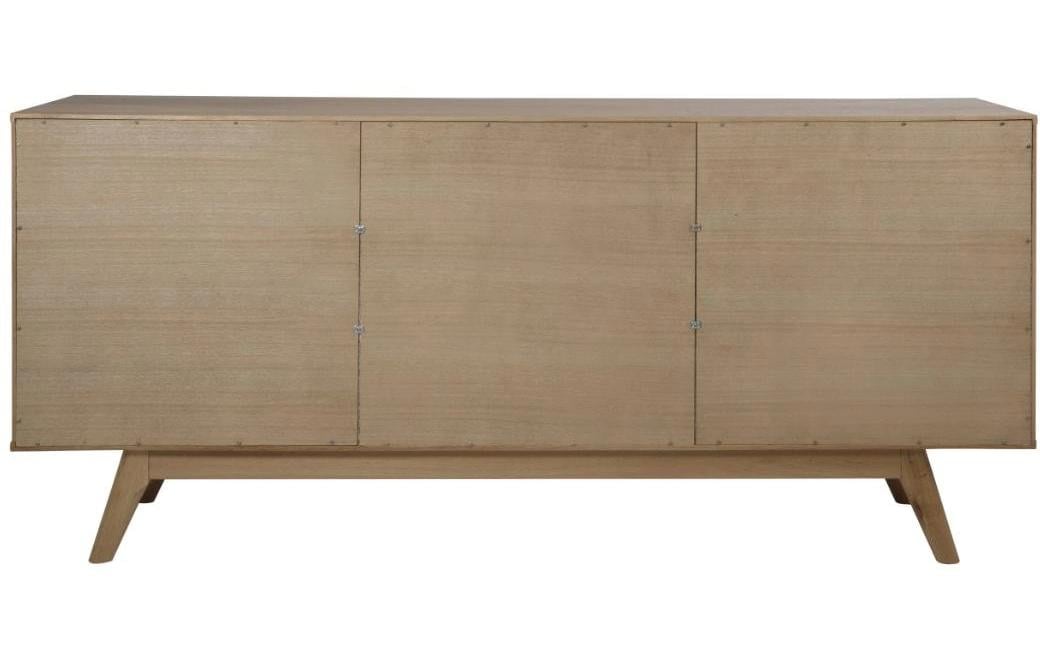 AC Design Sideboard »Marte« Anrichte, Eiche/Furnier, 2 Schiebetüren, 4 Schubladen, Breite 180 cm