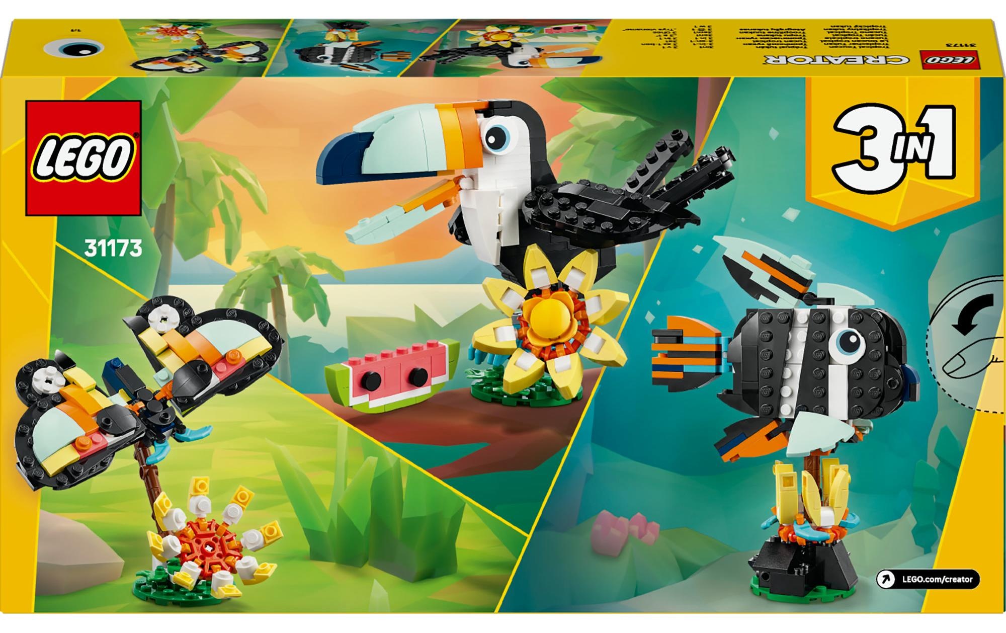 LEGO® Spielbausteine »LEGO® Creator Wilde Tiere: Tropischer Tukan 31173«