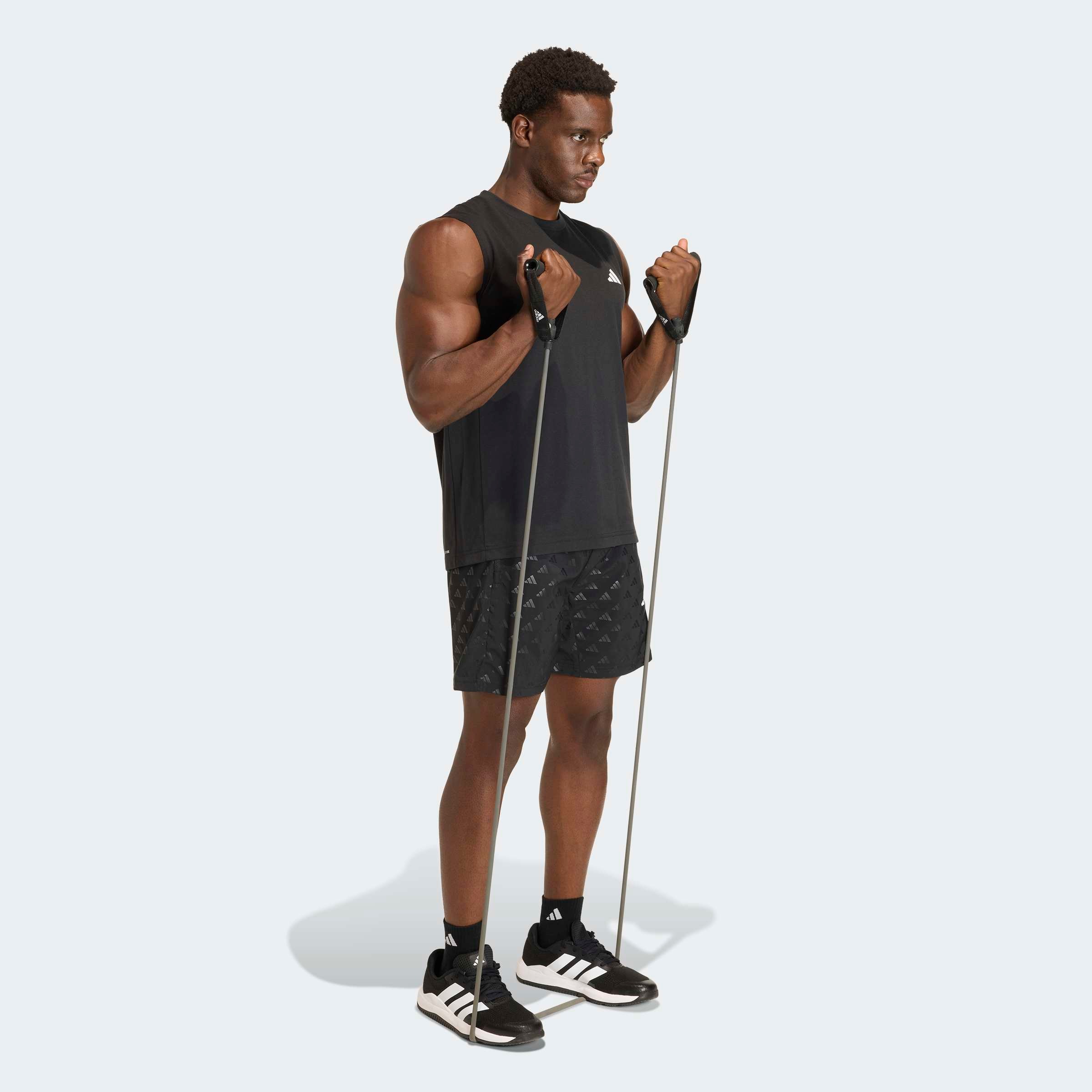 adidas Performance Short »WORKOUT ESSENTIALS BRANDLOVE WOVEN«  pour activités sportives, avec Climacool®, coupe normale