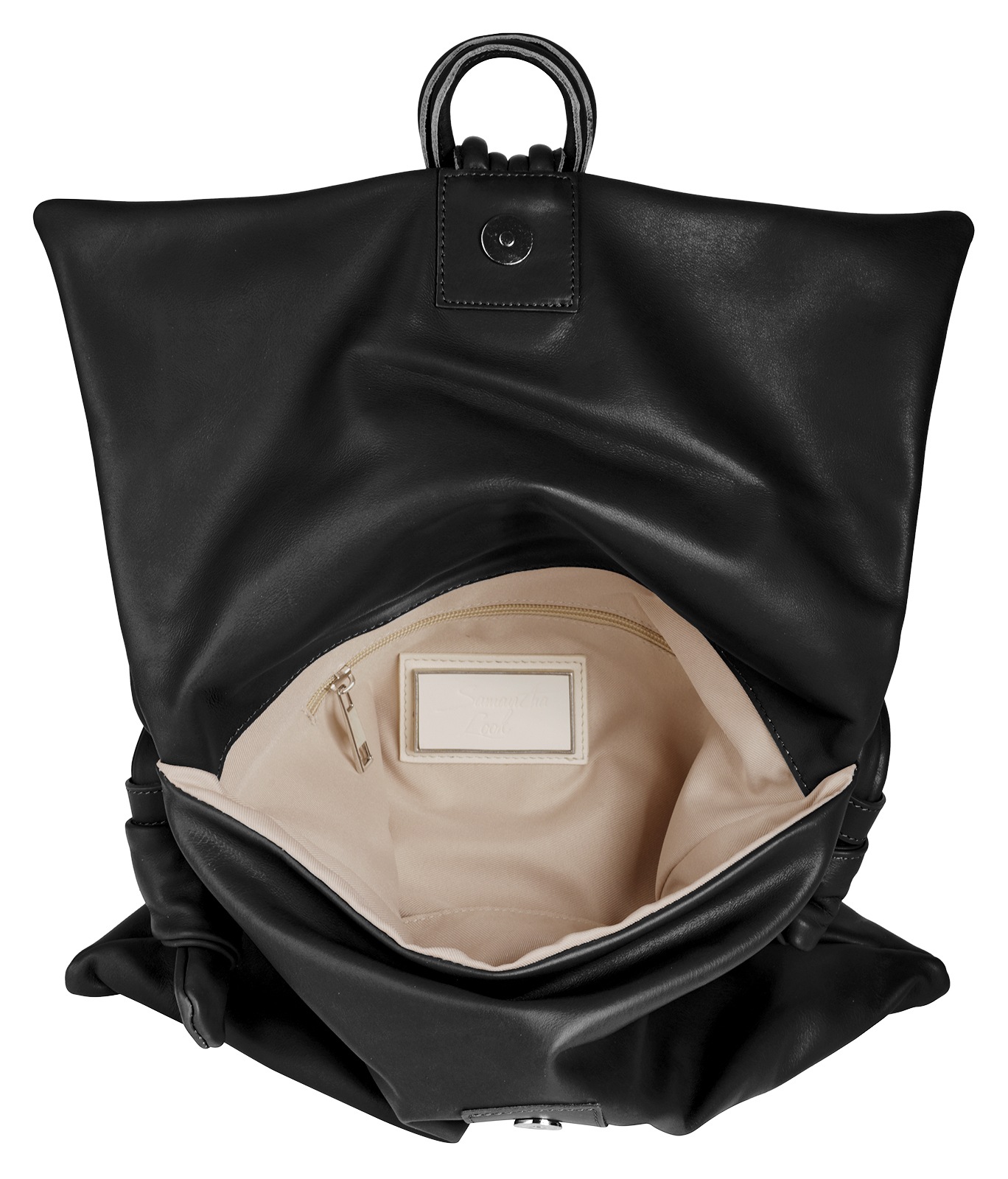 Samantha Look Henkeltasche echt Leder, Made in Italy