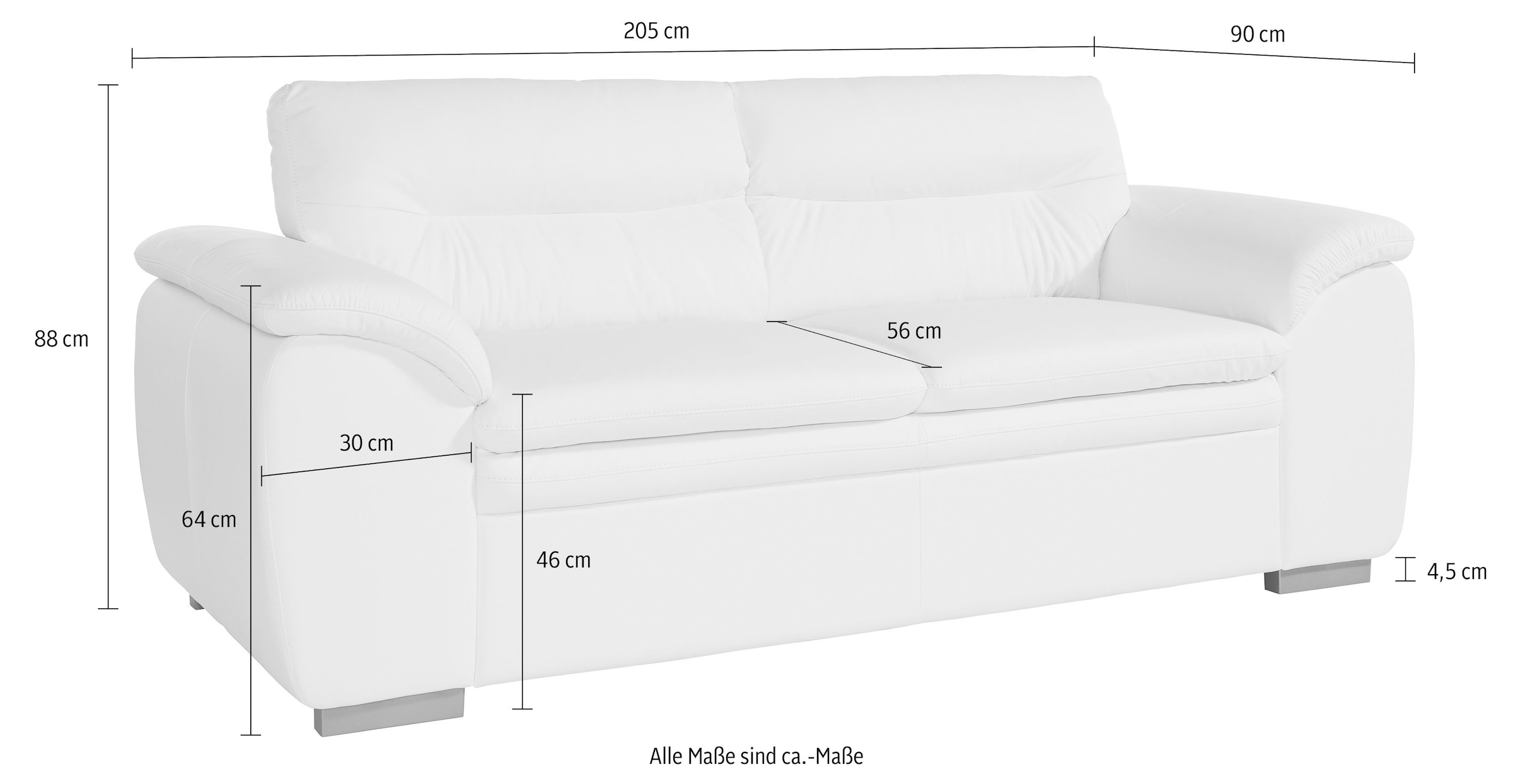 COTTA 2,5-places »Leandra« Polstergarnitur, auch als Set erhältlich