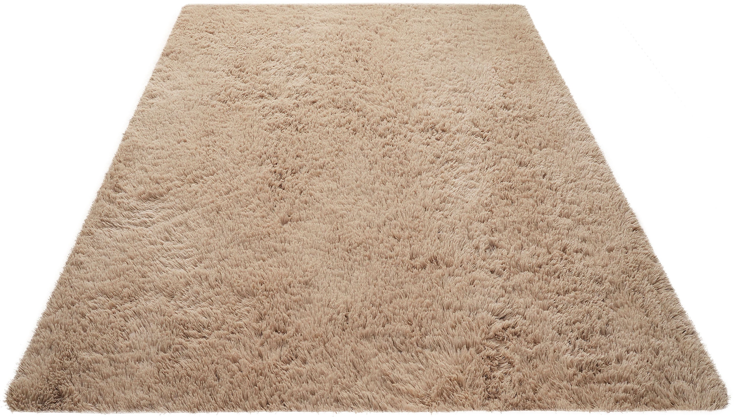 GOODproduct Hochflor-Teppich »Leava, besonders weich und kuschelig, leichter Glanz« rechteckig 37 mm Höhe uni, Mikrofaser Teppiche, Plüsch, Wohnzimmer, Schlafzimmer, Esszimmer