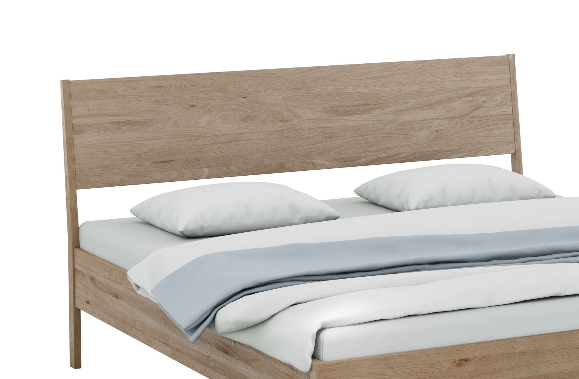 Home affaire Lit »Nord, Bettgestell, Eichefurnier« skandinavisches und minimalistisches Design, natürliche Eleganz