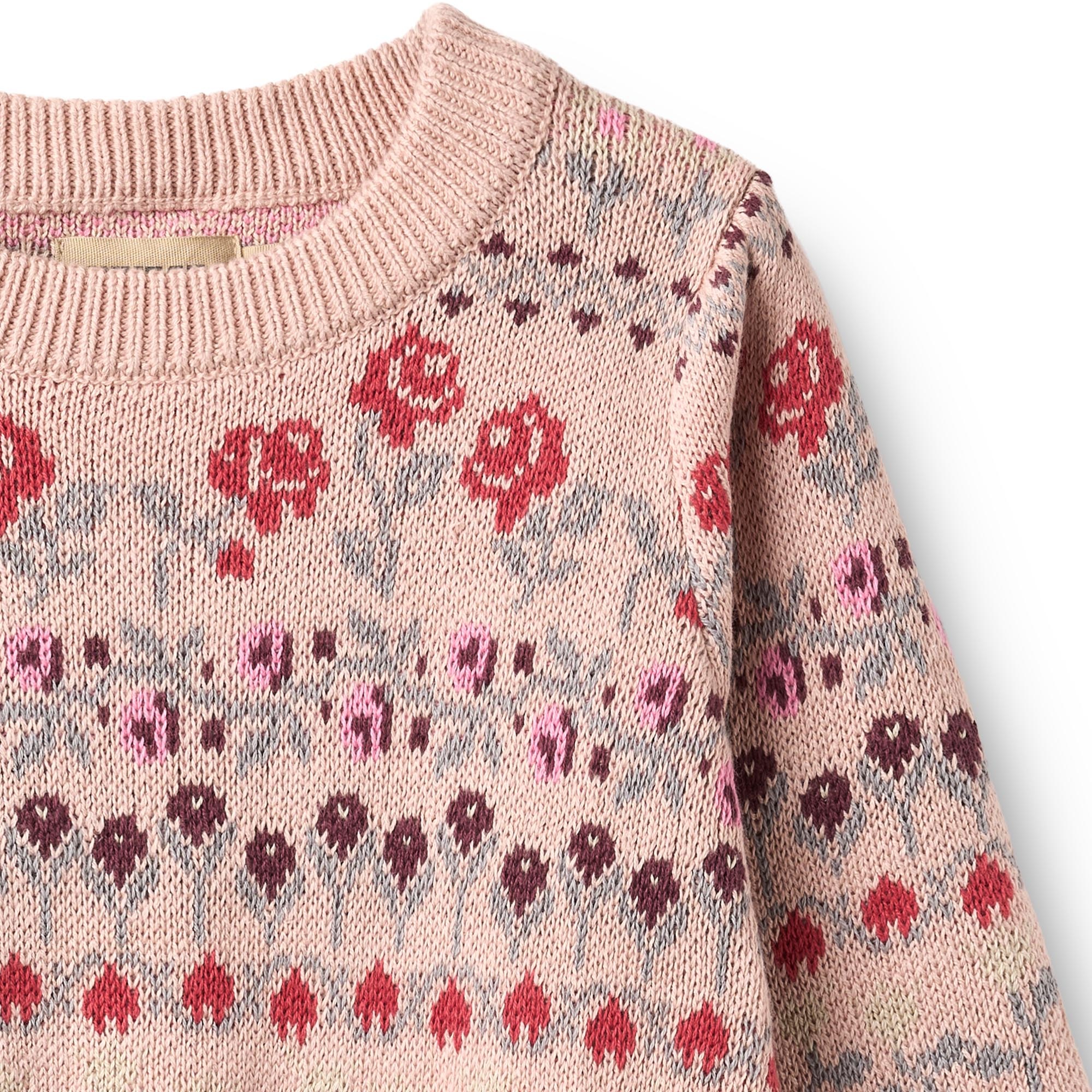 WHEAT Strickpullover »Jacquard Pullover Mikmak« Baumwolle