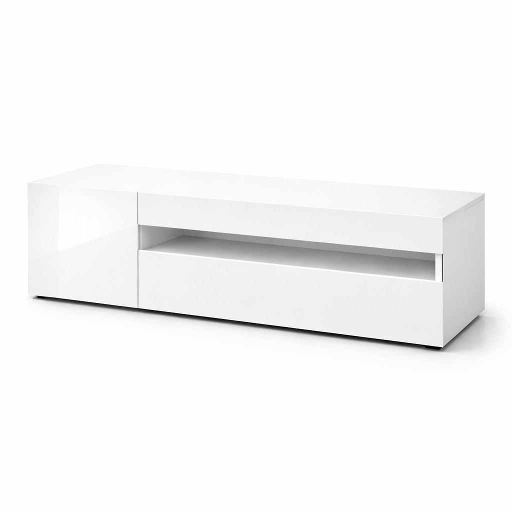 GOODproduct Table basse »LORENZO 1, TV-Board, TV-Kommode, TV-Schrank, TV-Unterschrank, TV-Möbel« Modernes lackiertes Hochglanz TV-Board, grifflos, Breite 155 cm