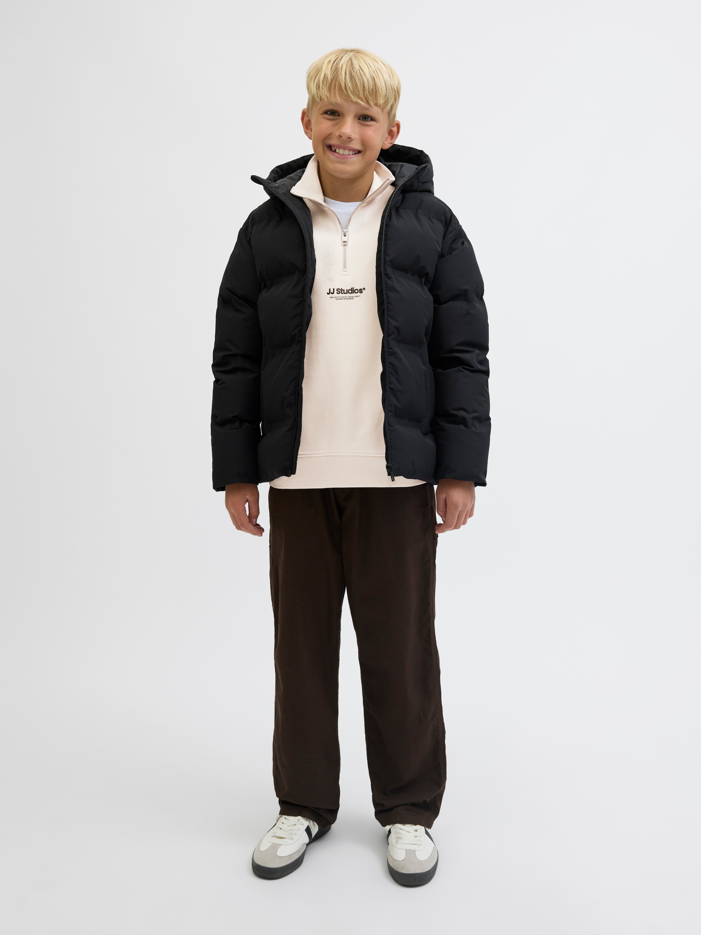 Jack & Jones Junior Sweatshirt »JJESOHO SWEAT QUARTER ZIP HN NOOS JNR«
