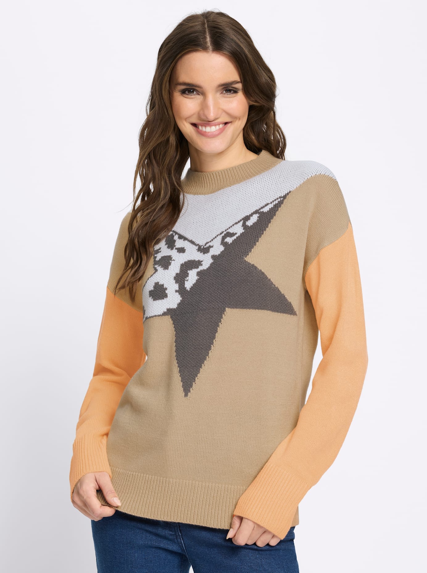 Classic Basics Pull à col montant »Langarm-Pullover«