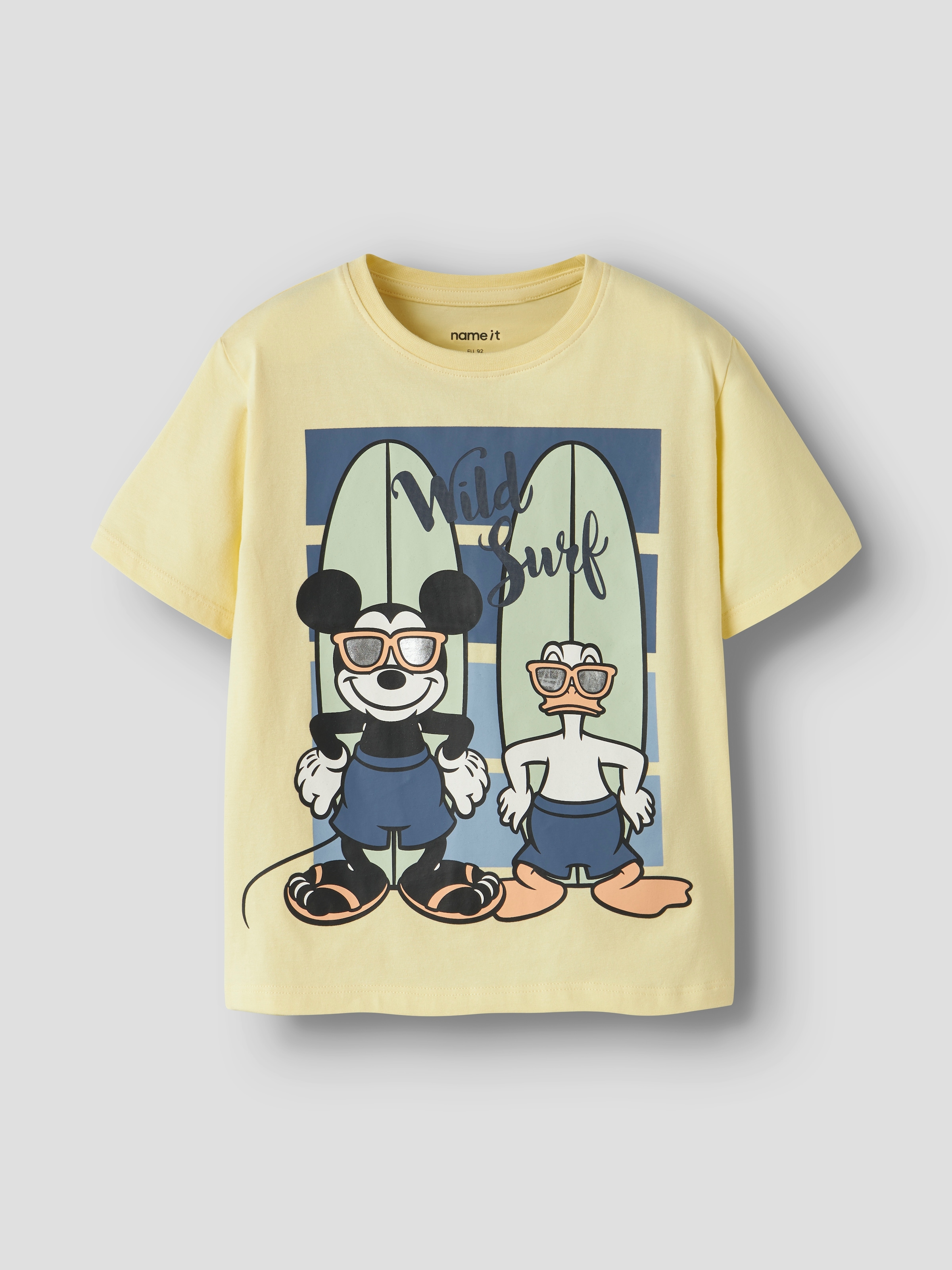 Name It T-shirt »NMMART MICKEY SS NREG TOP BOX WDI« mélange coton, coupe régulière