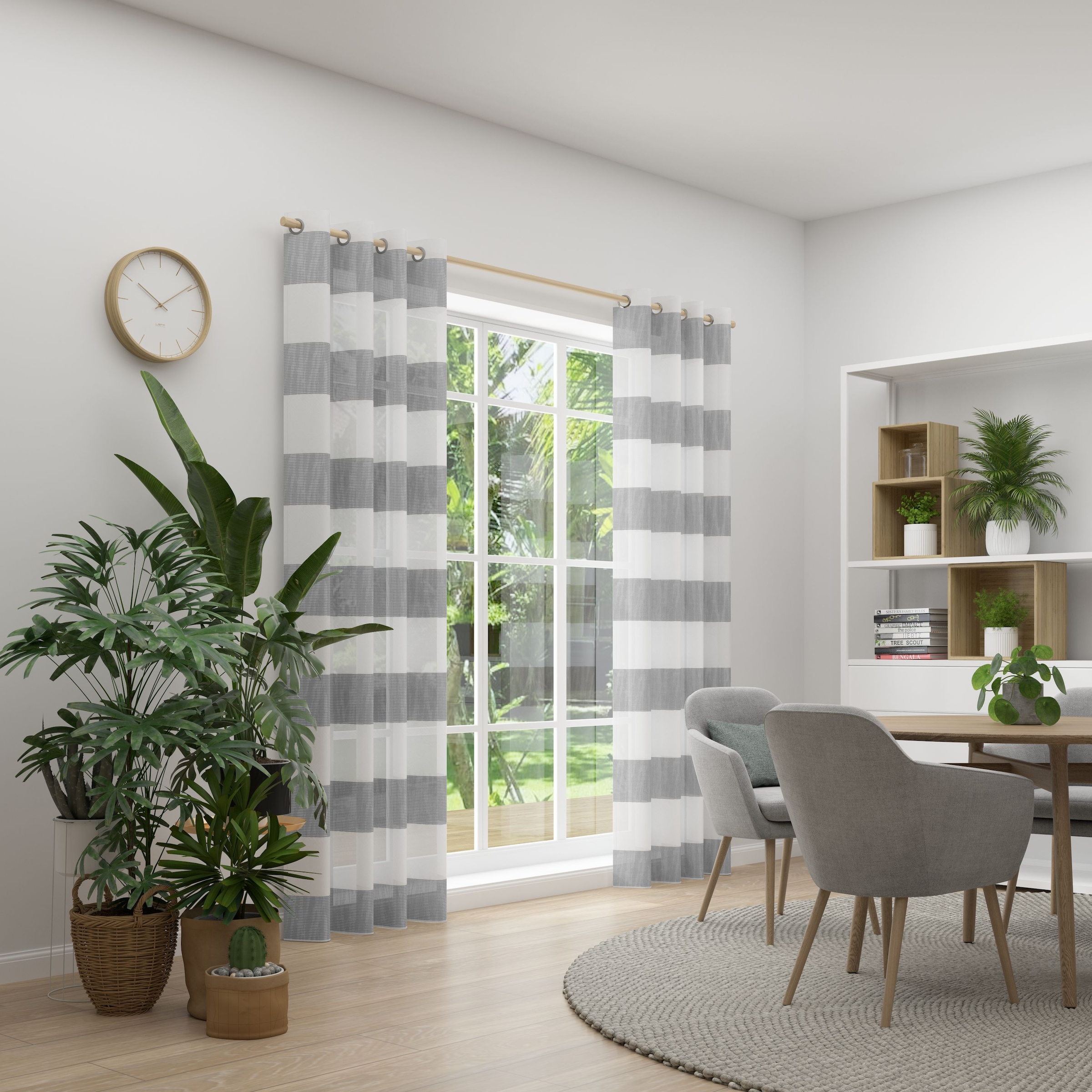 Neutex for you! Vorhang »RIVA« Ösen 1 Stk. tlg. Blockstreifen, grafisches Linienmotiv