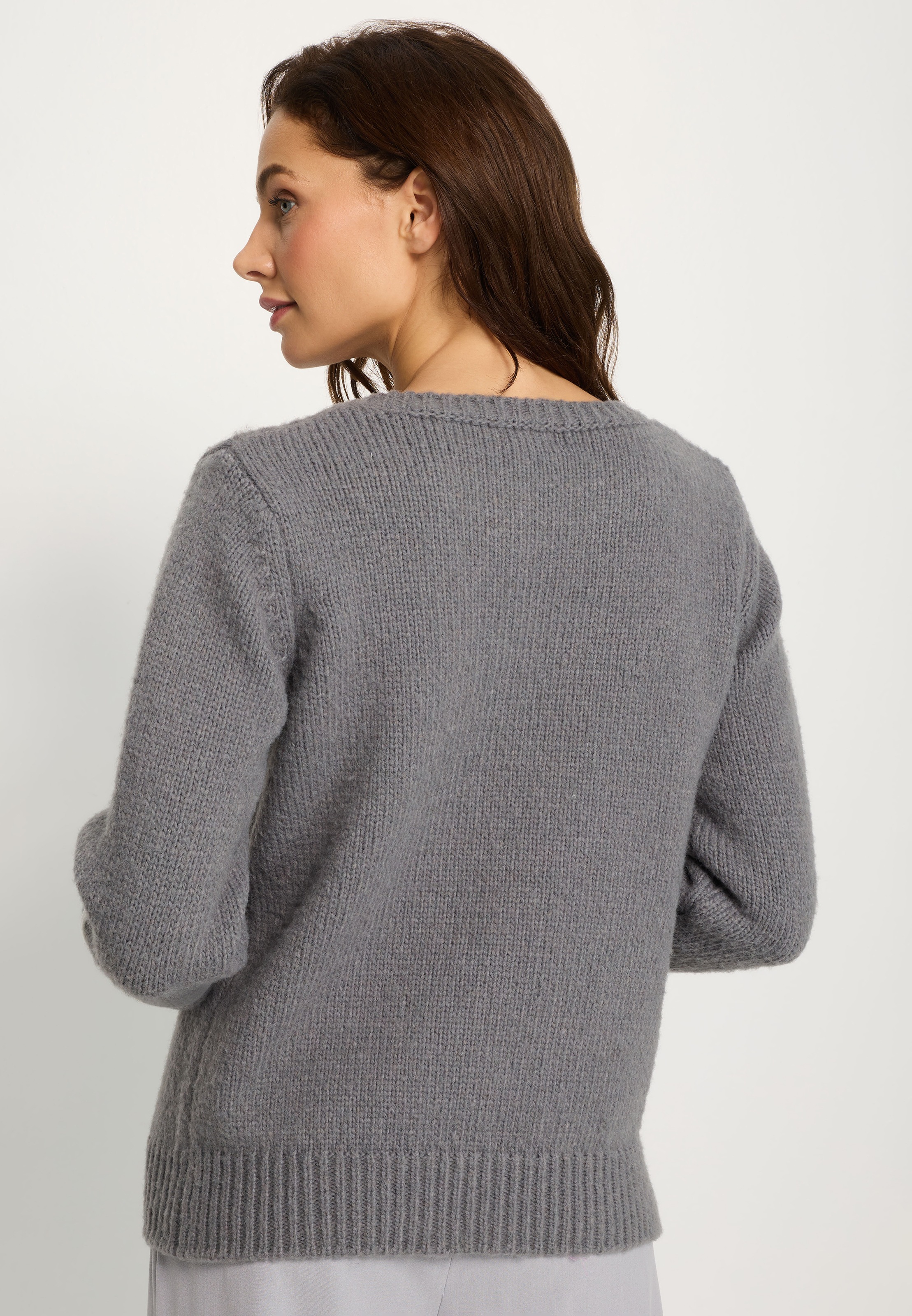LASCANA Pull en tricot Avec application nœud devant, décontracté