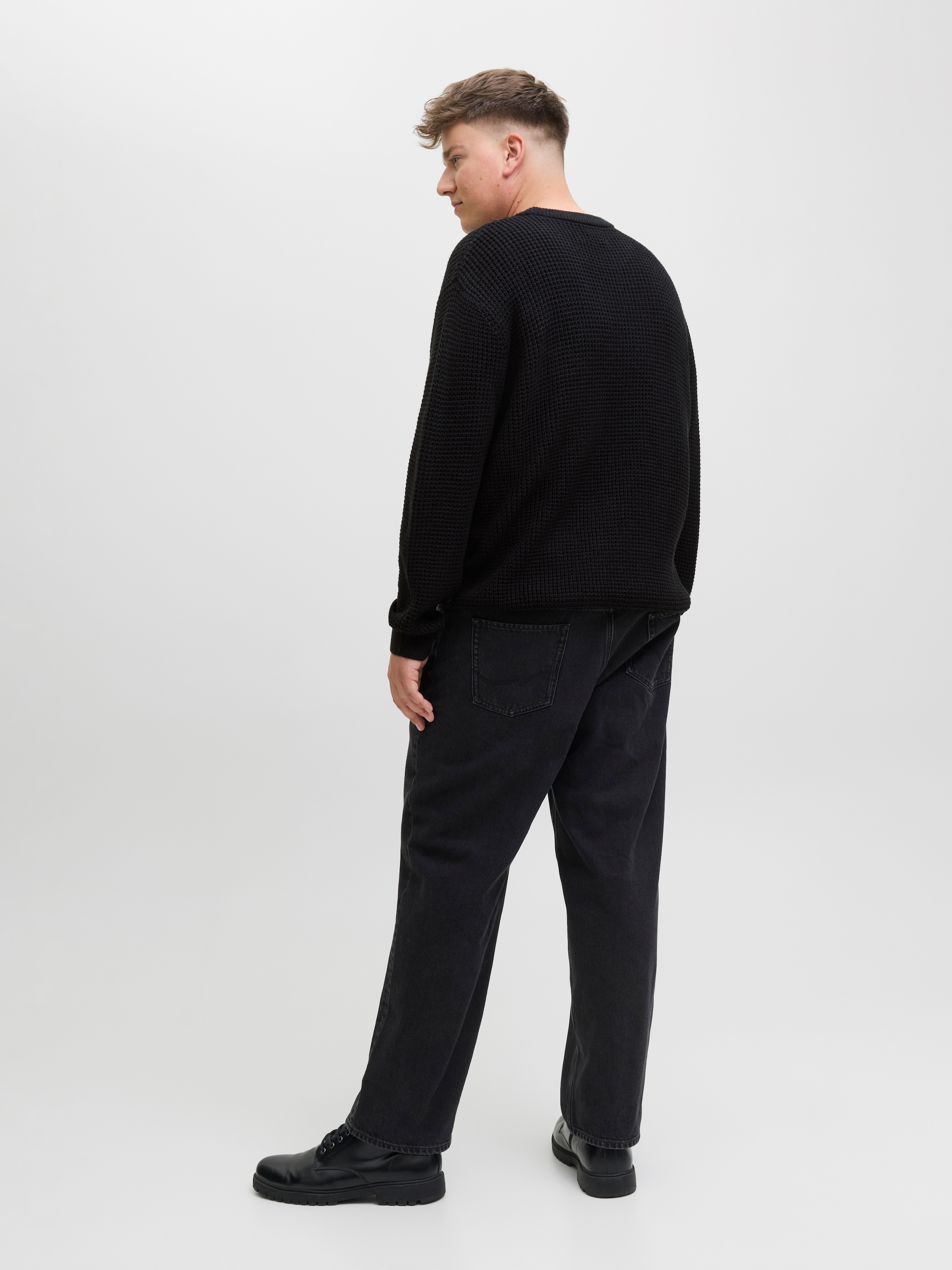 Jack & Jones PlusSize Pull en tricot »JJGLOBAL KNIT CREW NECK PLS«